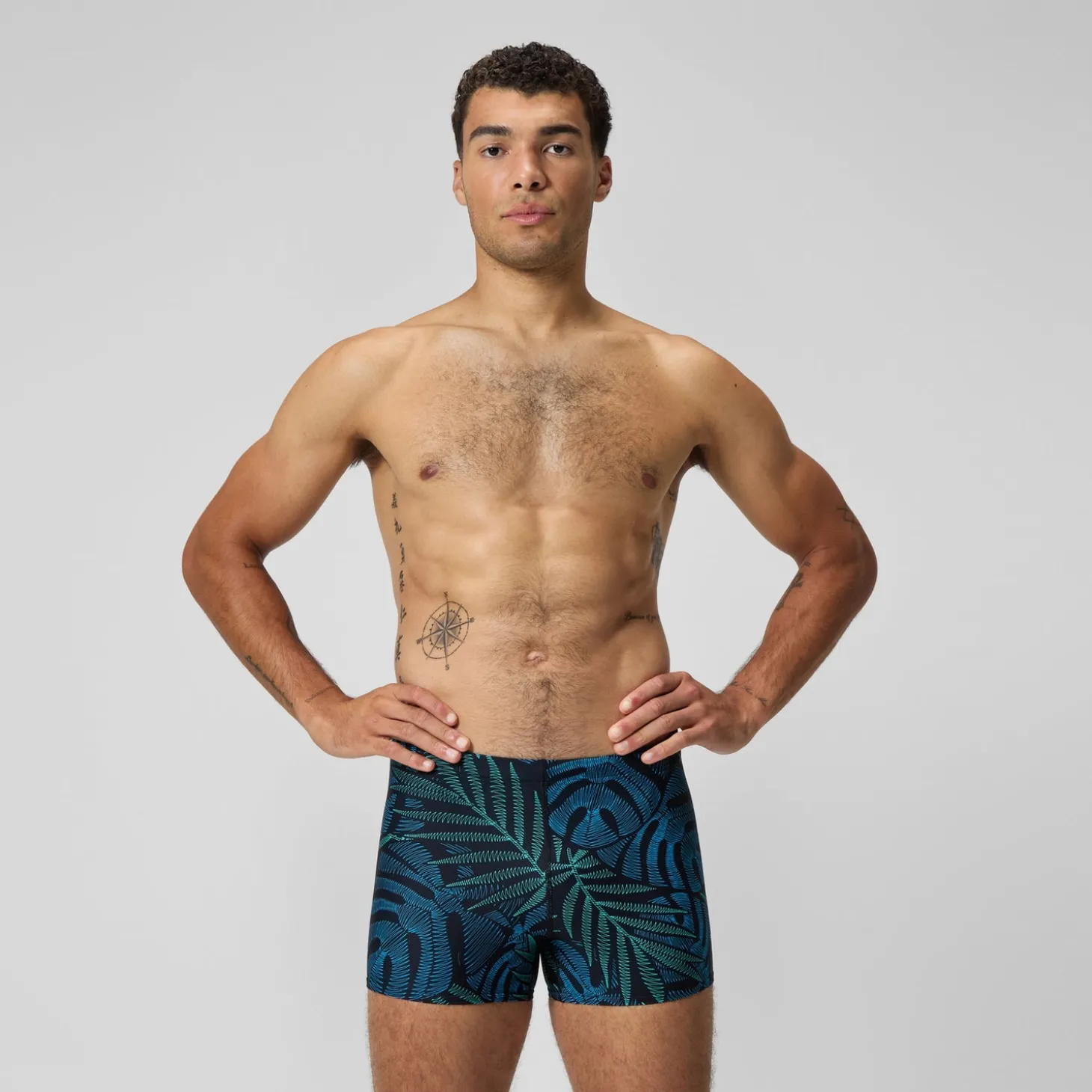 Shop Aquashort Beachstar imprimé, hommes, noir Homme Aquashorts