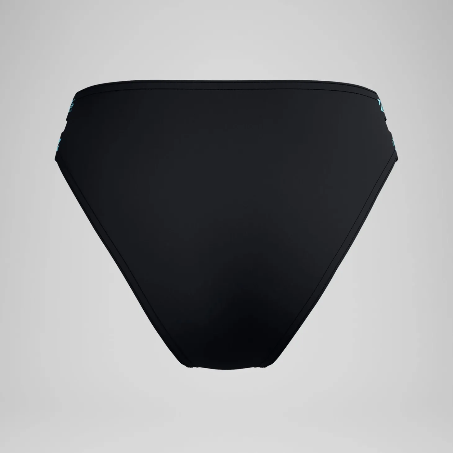 Sale Bas de bikini Femme FLU3NTE Logo Elastic taille haute noir Femme Maillots 2 Pièces
