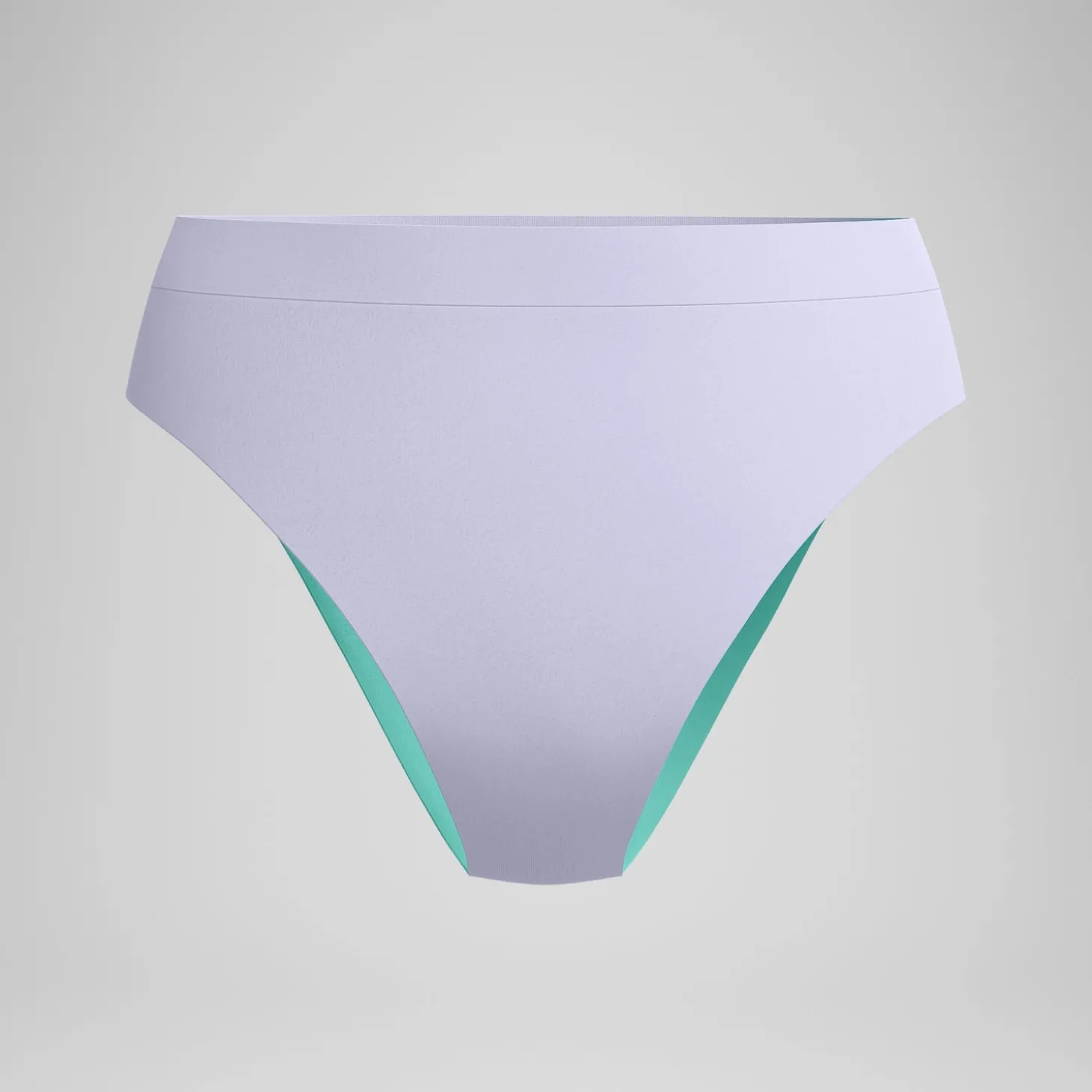 Cheap Bas de bikini Femme FLU3NTE Solid taille haute lilas Femme Maillots 2 Pièces