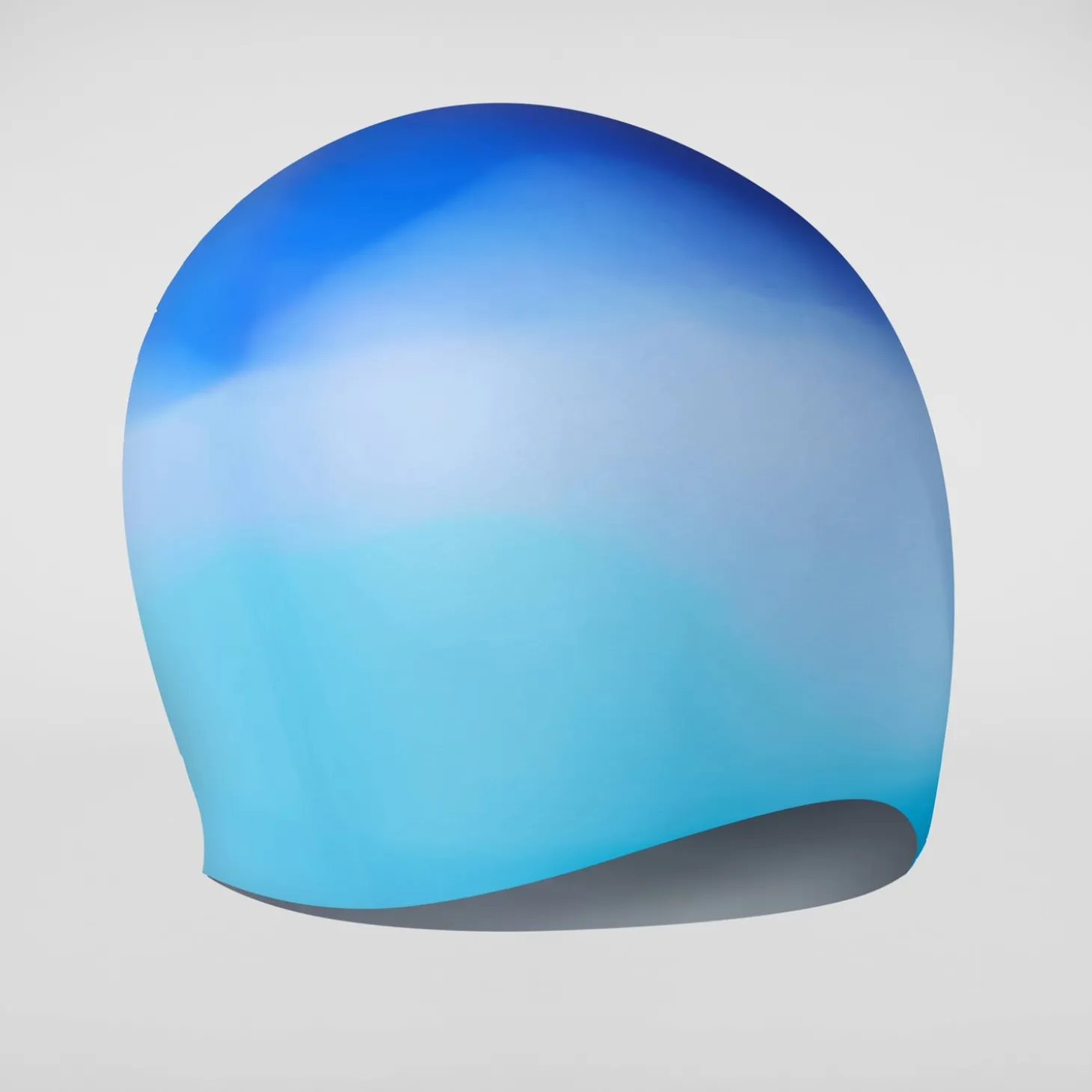 Best Sale Bonnet de bain Adulte en silicone multicolore bleu Femme Accessoires De Natation | Accessories De Natation