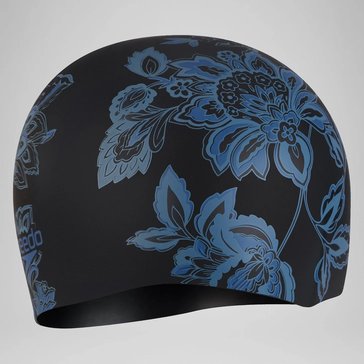 Sale Bonnet de bain Cheveux longs Imprimé Noir/Bleu de Sèvres Femme Masques Tuba |