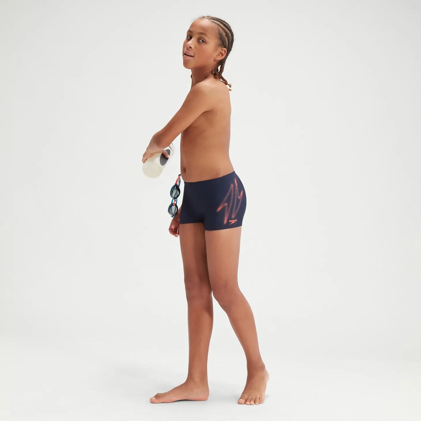 Fashion Boxer de bain Garçon HyperBoom Logo Placement bleu marine/orange Enfant Maillot De Bain Garçons | Maillots De Bain