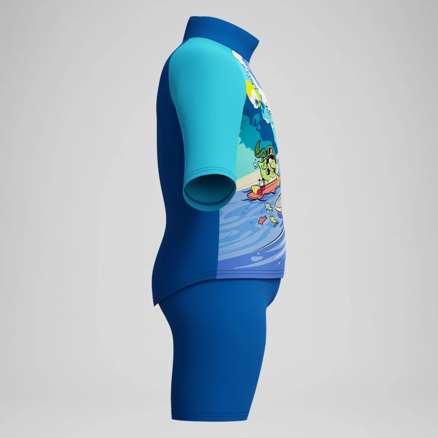 Best Boxer de bain Garçon Learn to Swim imprimé numérique bleu Enfant Maillots De Bain | Maillot De Bain Garçons