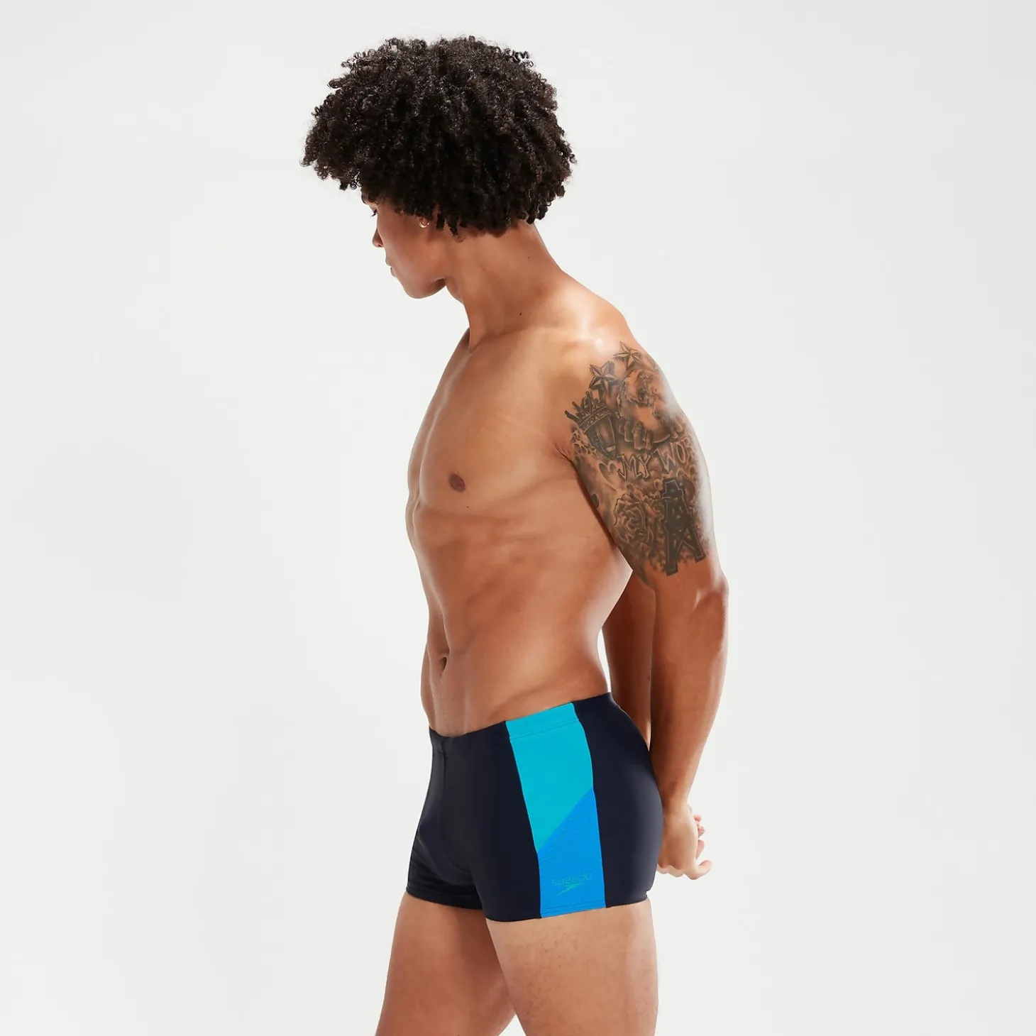 Fashion Boxer de bain Homme Dive bleu marine/aqua Homme Aquashorts