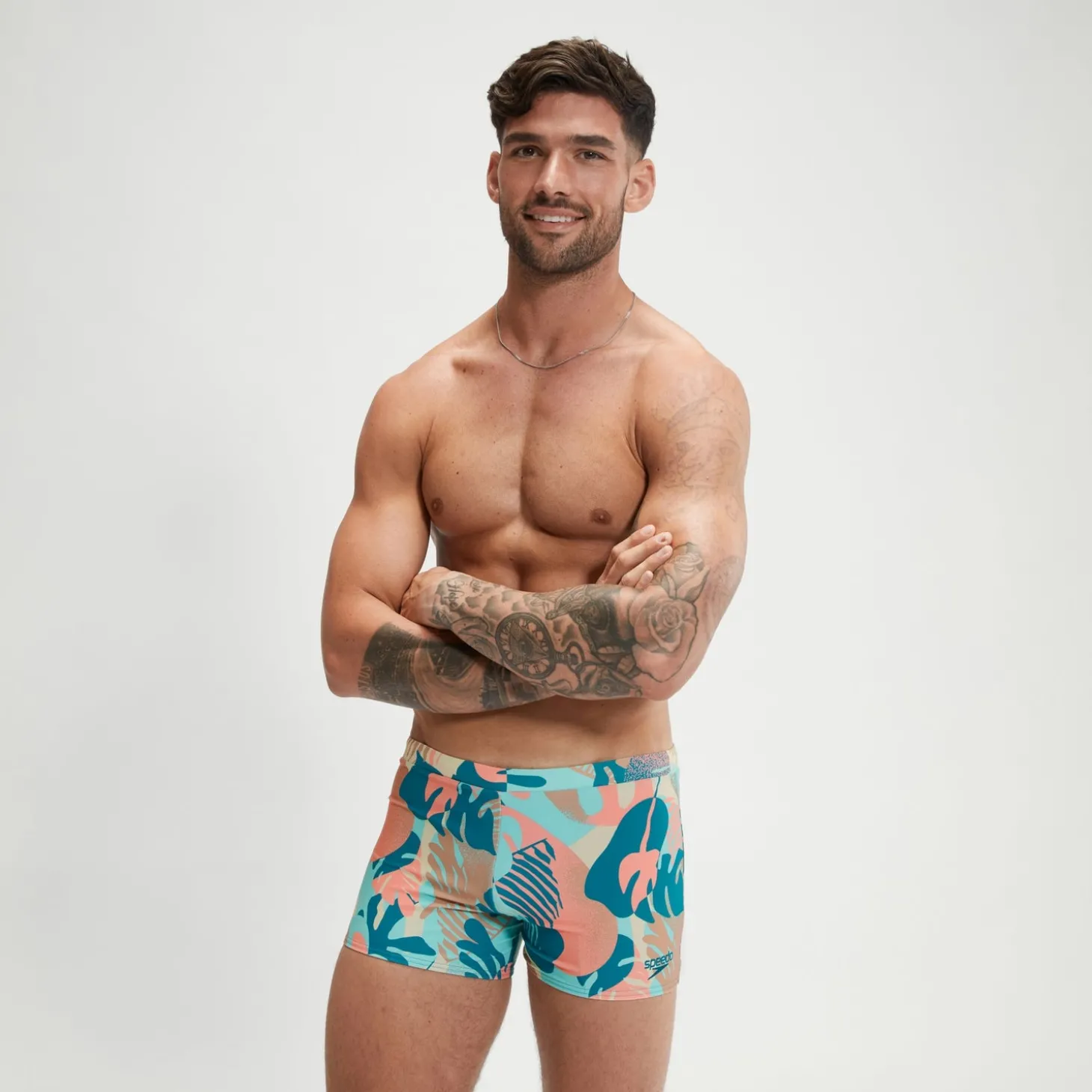 Cheap Boxer de bain Homme Escape bleu/rose Homme Aquashorts