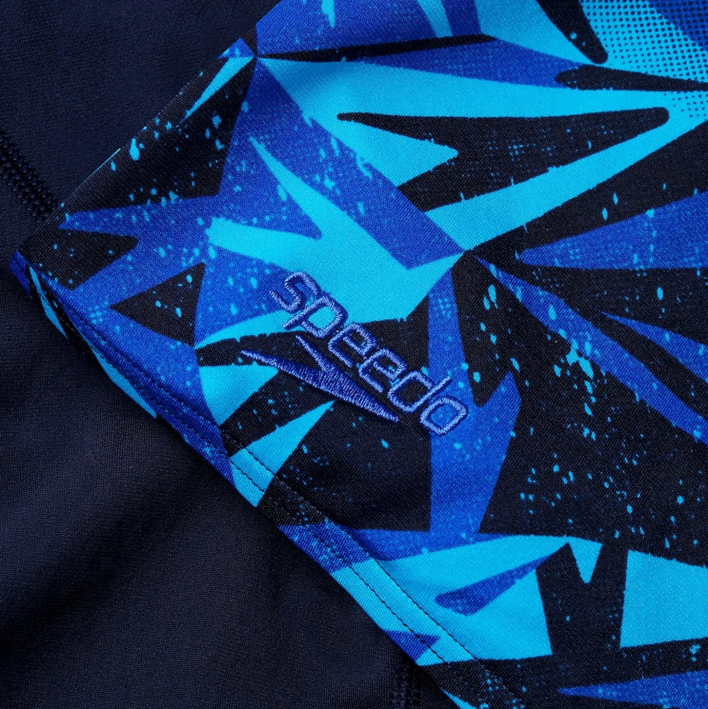 Clearance Boxer de bain Homme Hyper Boom coupe en V noir/bleu Homme Aquashorts