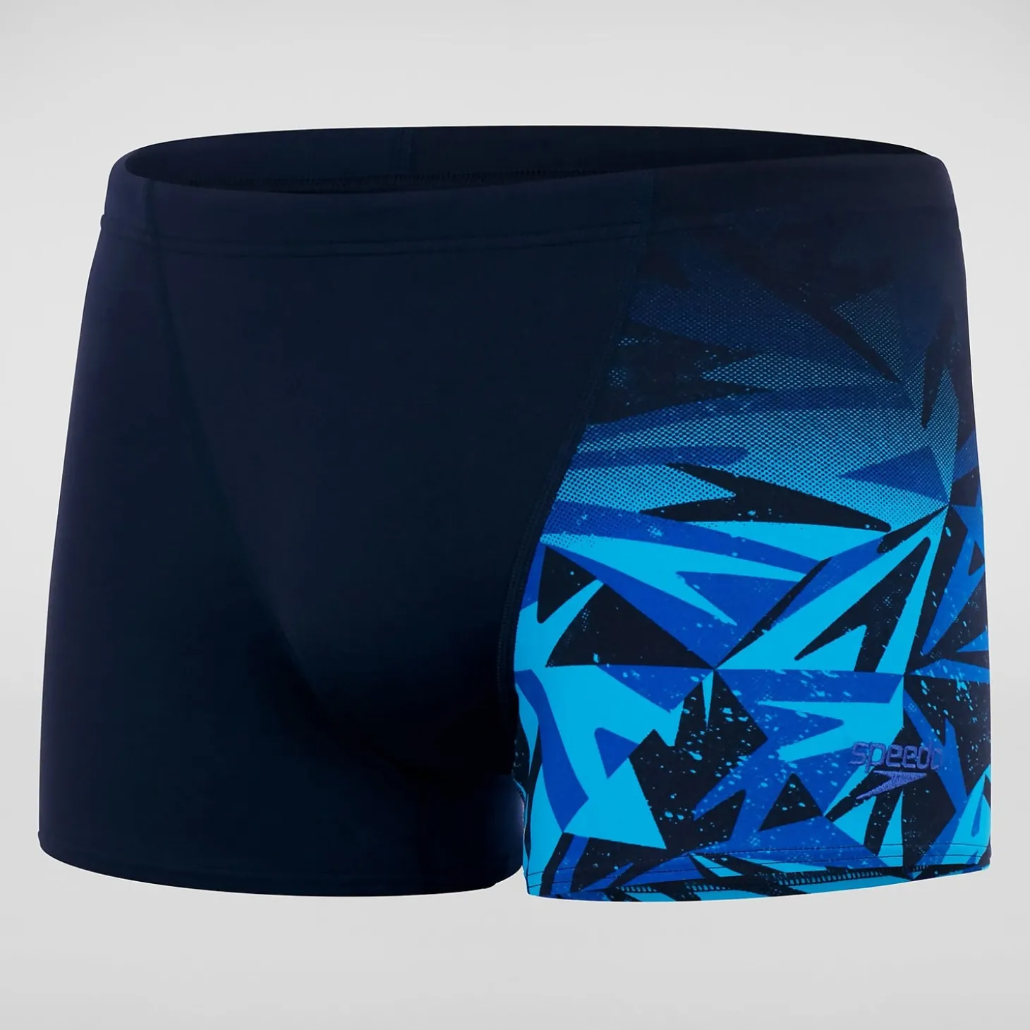 Clearance Boxer de bain Homme Hyper Boom coupe en V noir/bleu Homme Aquashorts