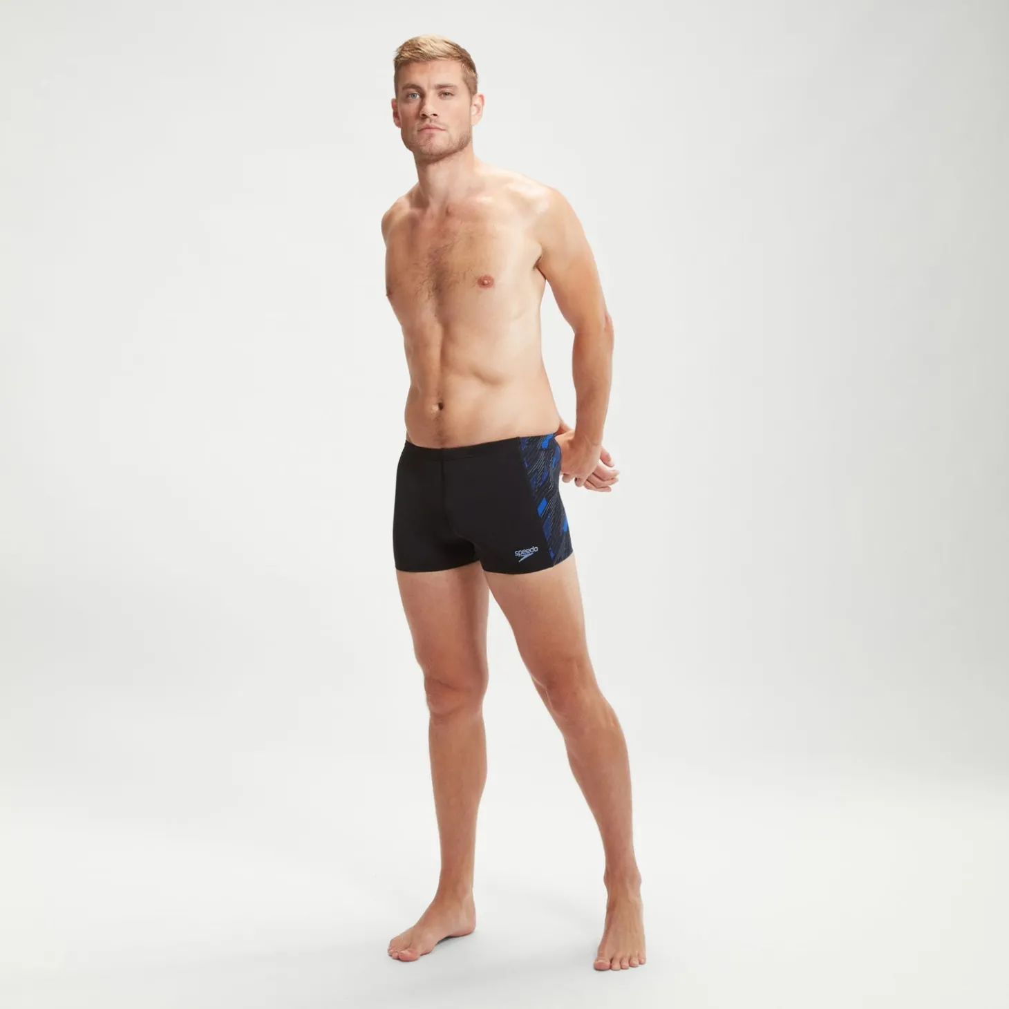 Discount Boxer de bain Homme HyperBoom Panel noir/bleu Homme Aquashorts