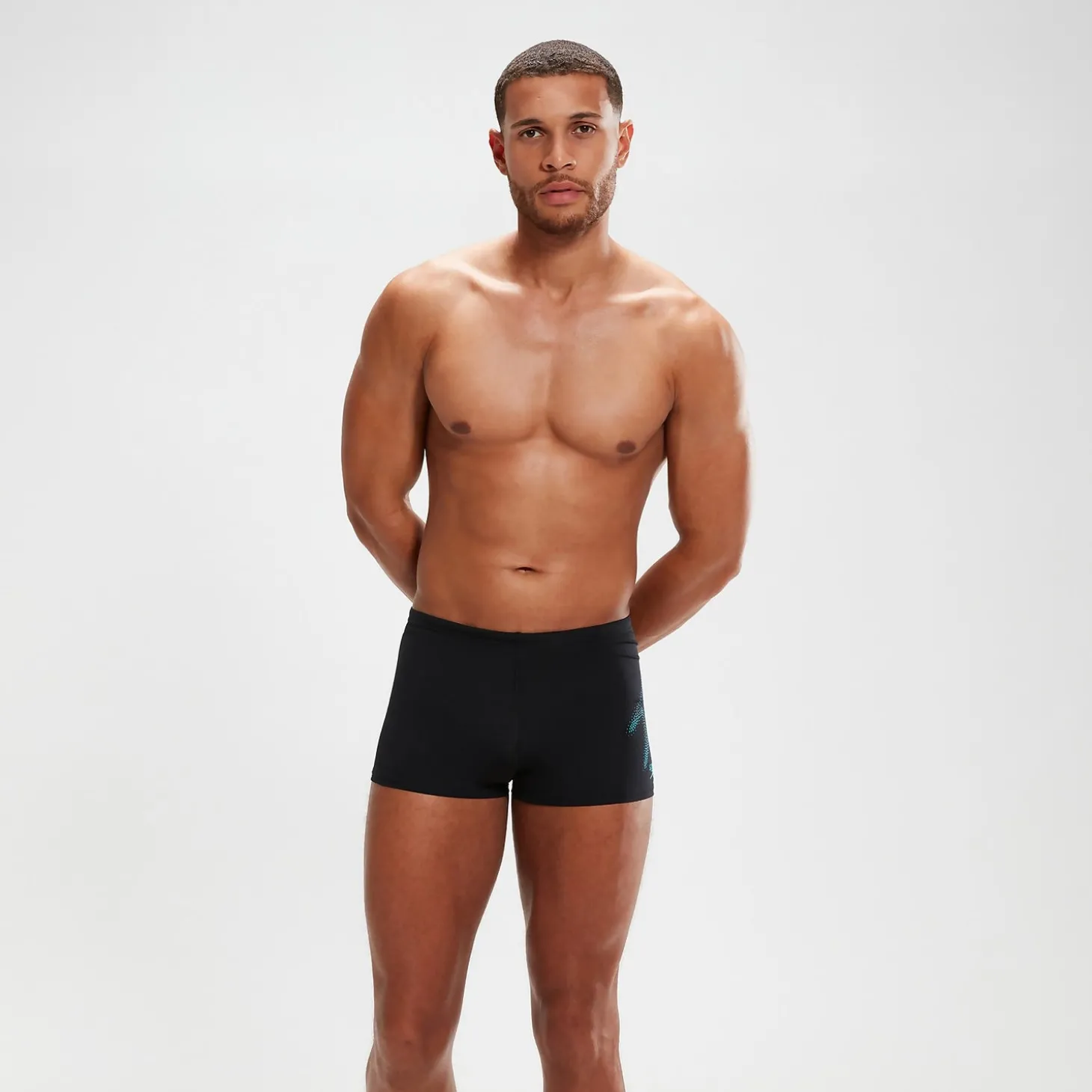 Sale Boxer de bain Homme HyperBoom Placement noir/gris foncé Homme Aquashorts