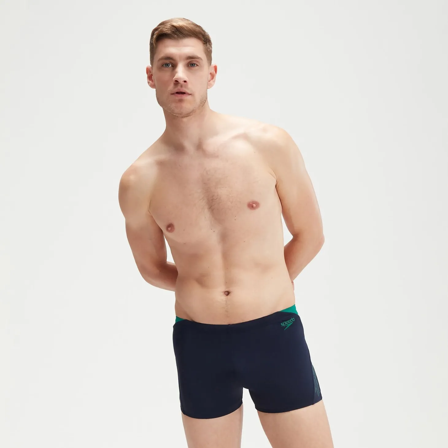 New Boxer de bain Homme HyperBoom Splice bleu marine/vert Homme Aquashorts