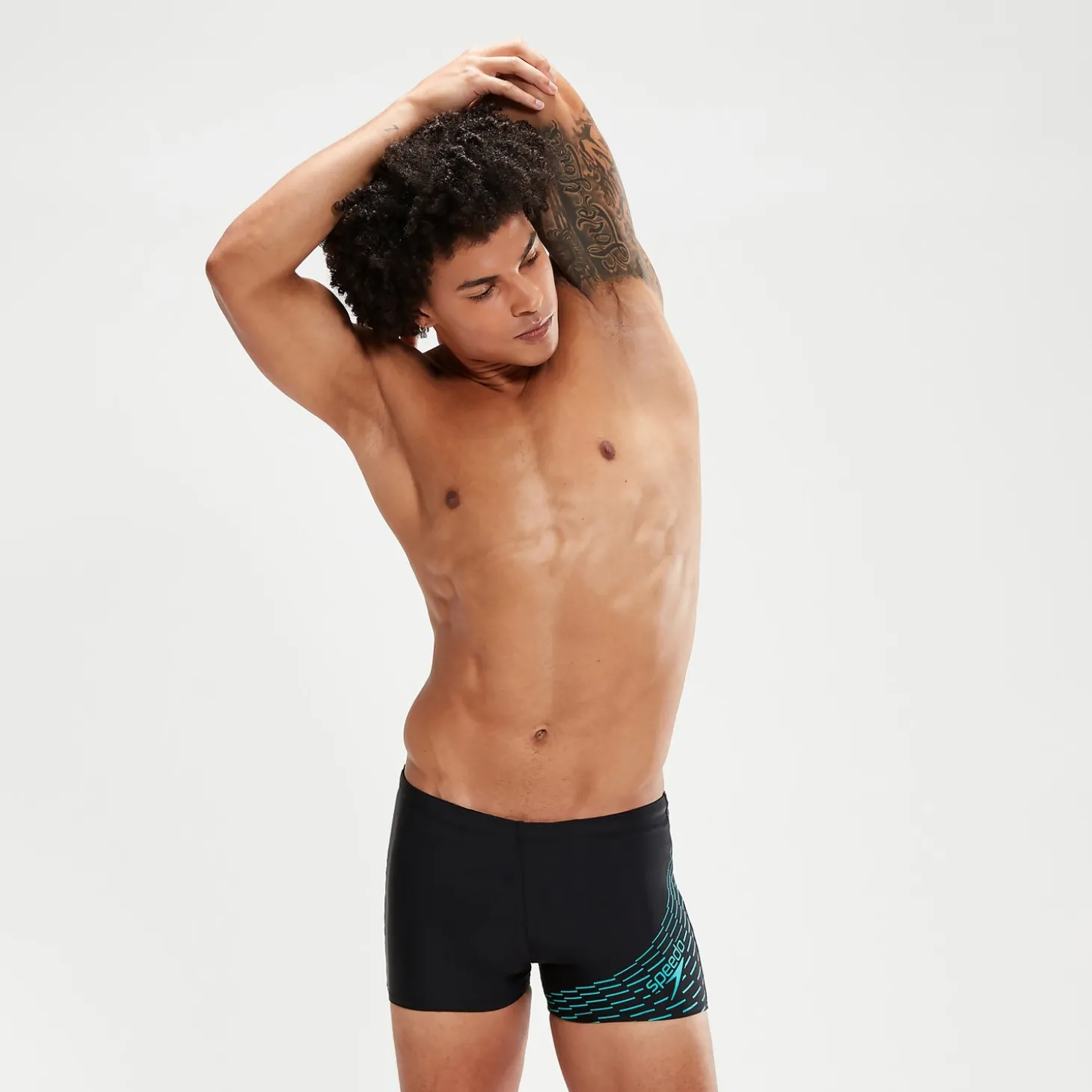 Clearance Boxer de bain Homme Medley Logo noir/aqua Homme Aquashorts