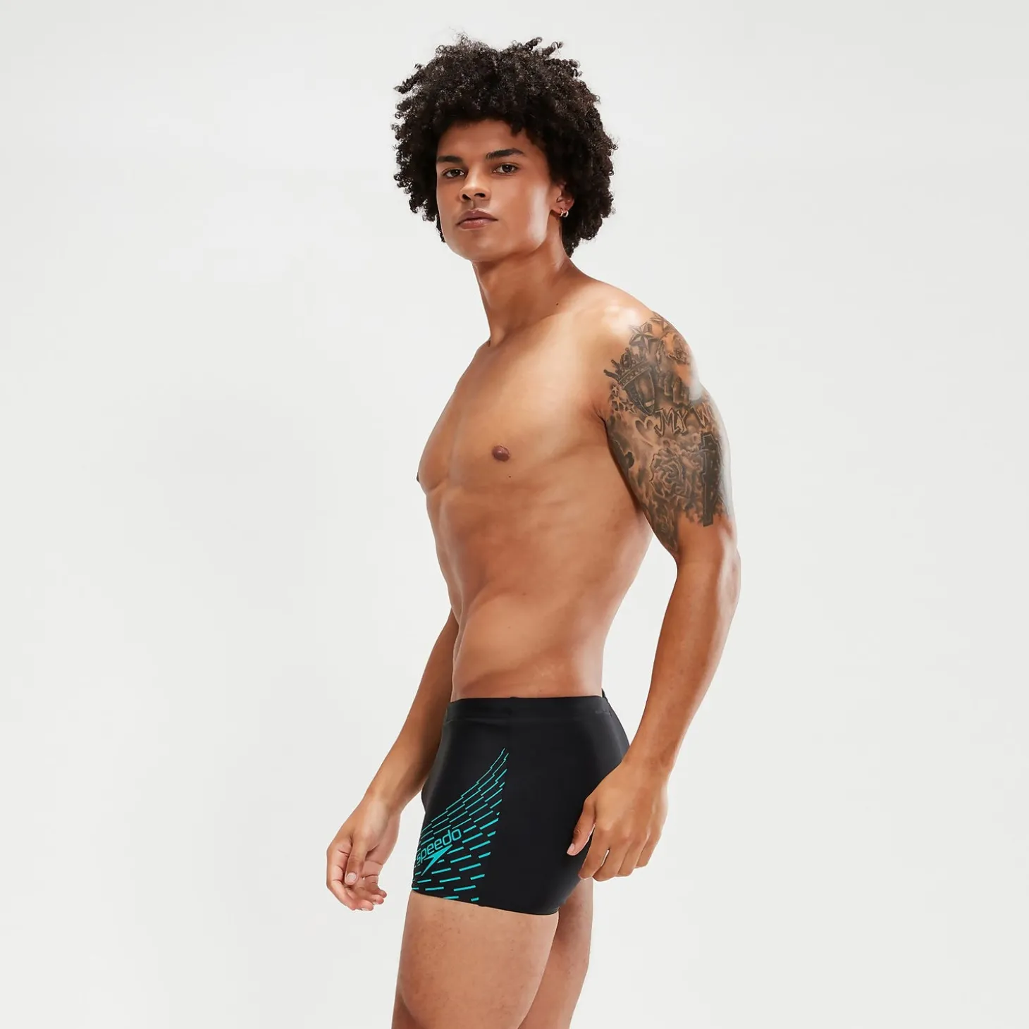 Clearance Boxer de bain Homme Medley Logo noir/aqua Homme Aquashorts