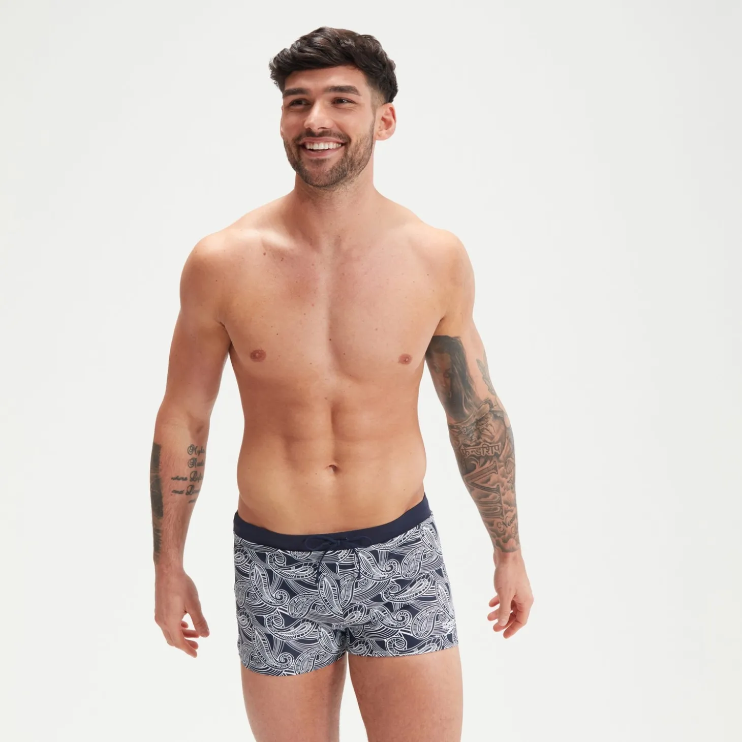 Outlet Boxer de bain homme Valmilton Bleu Marine/Blanc Homme Aquashorts