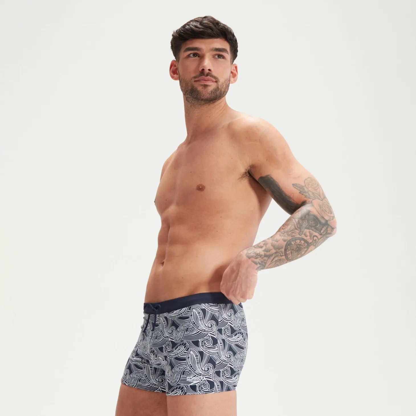 Outlet Boxer de bain homme Valmilton Bleu Marine/Blanc Homme Aquashorts