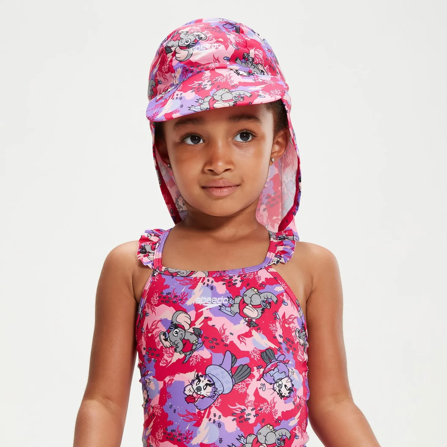 Clearance Chapeau de protection solaire Bébé Learn To Swim rose Enfant Masques Tuba |