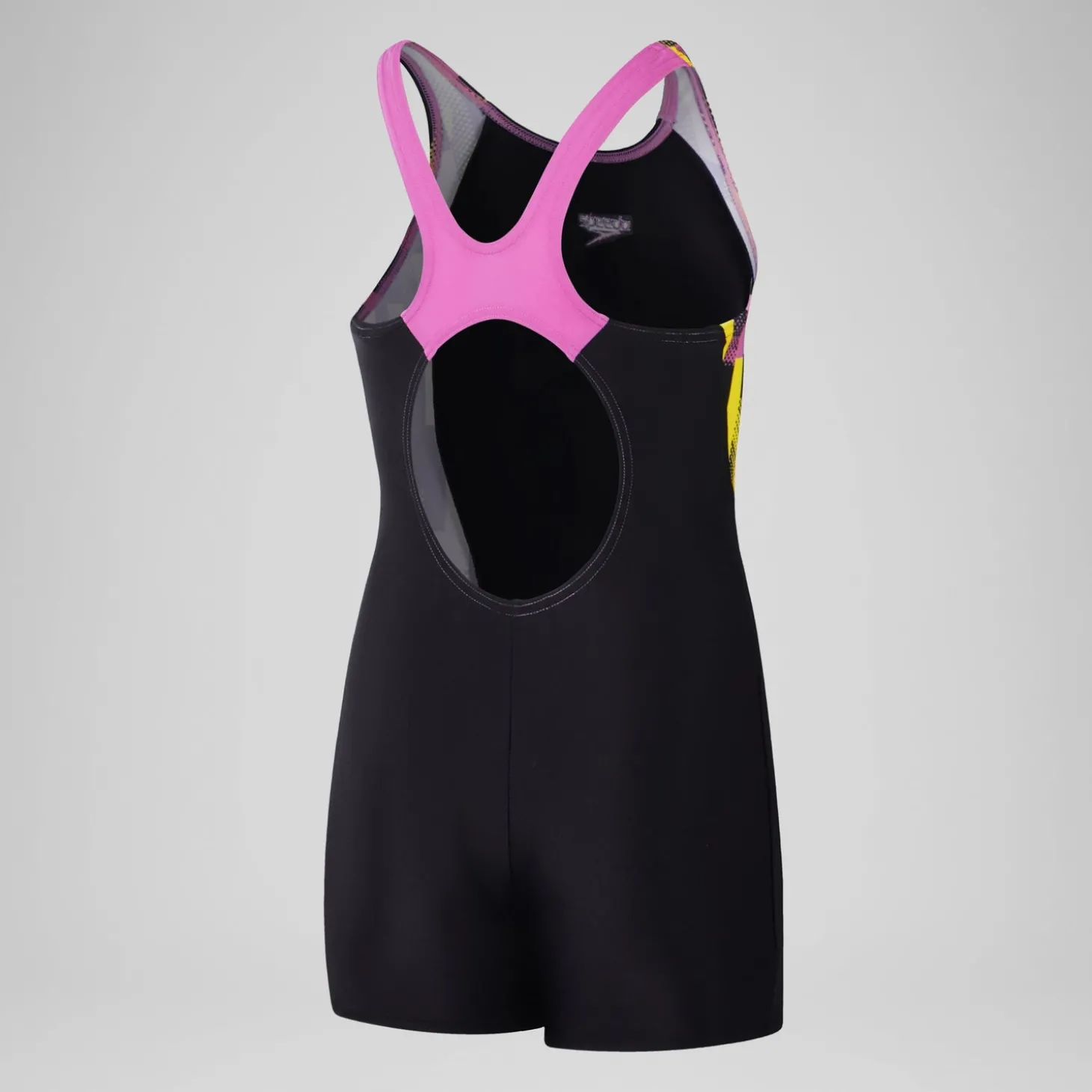 Online Combinaison courte Fille à empiècement imprimé pour Filles Noir/Rose kiki/Jus de citron Enfant Maillots De Bain