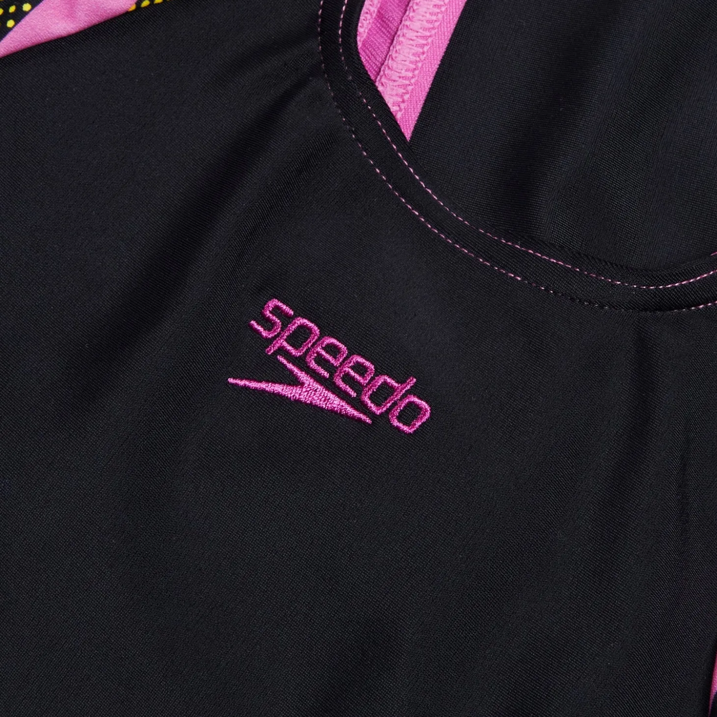 Online Combinaison courte Fille à empiècement imprimé pour Filles Noir/Rose kiki/Jus de citron Enfant Maillots De Bain