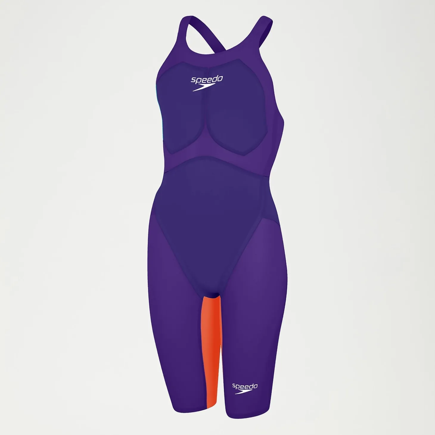 Store Combinaison Fastskin Femme LZR Pure Valor dos ouvert violet/orange Femme Compétition