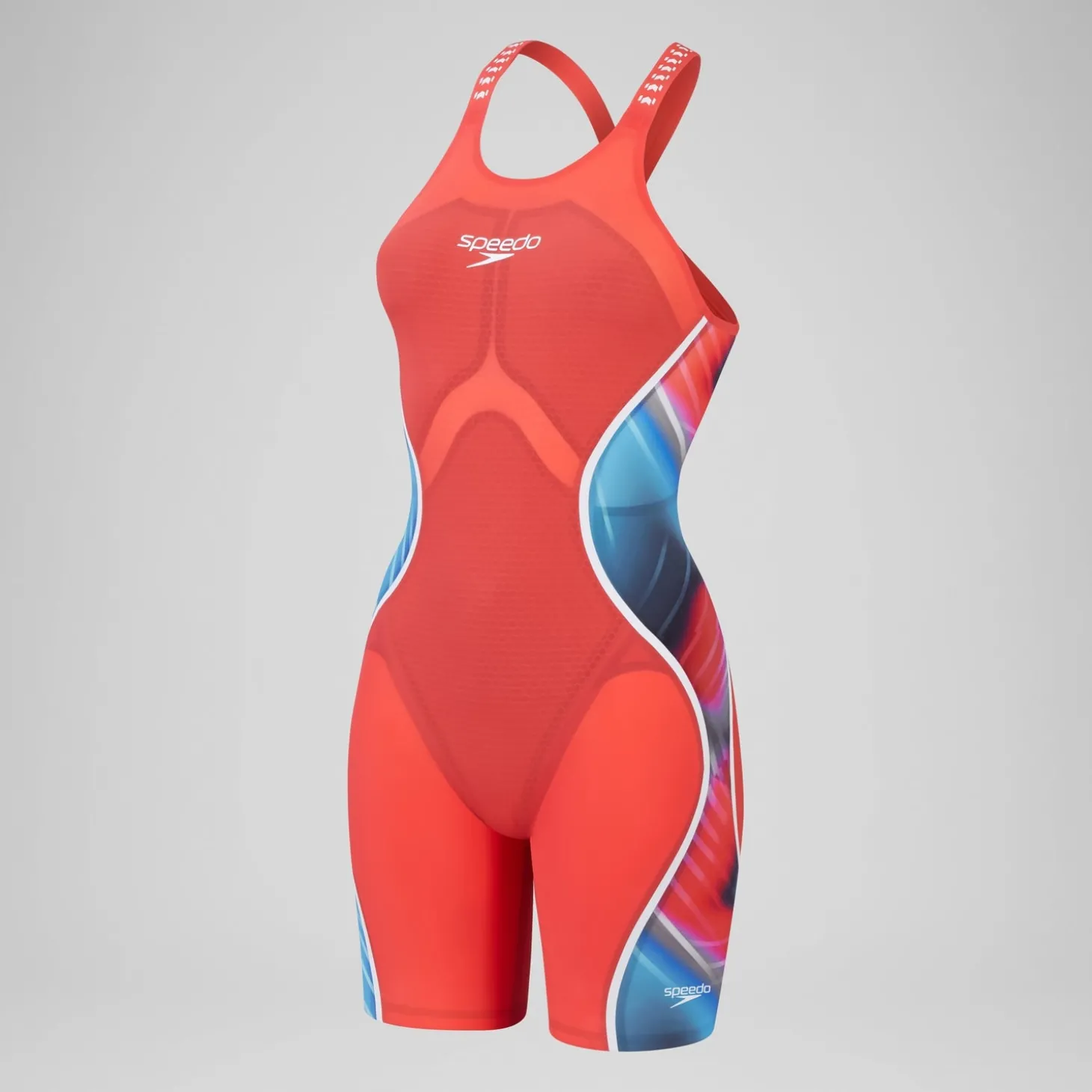 Outlet Combinaison partielle à dos fermé - Fastskin LZR Pure Intent 2.0 pour Femmes Bleu/Rouge Femme Compétition