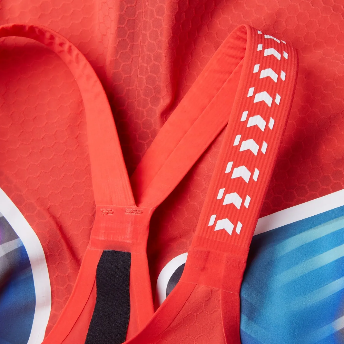 Outlet Combinaison partielle à dos fermé - Fastskin LZR Pure Intent 2.0 pour Femmes Bleu/Rouge Femme Compétition