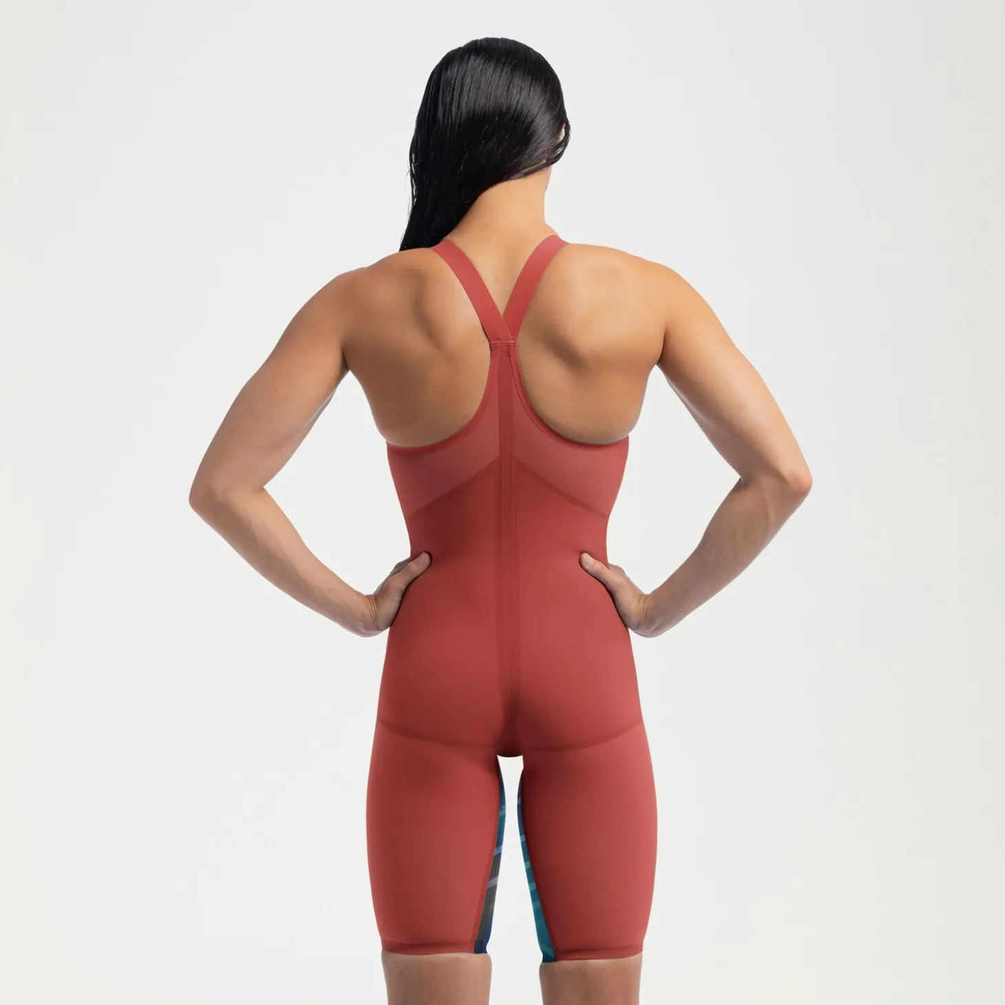 Best Combinaison partielle à dos fermé - Fastskin LZR Pure Valor 2.0 pour Femmes Bleu/Rouge Femme Compétition