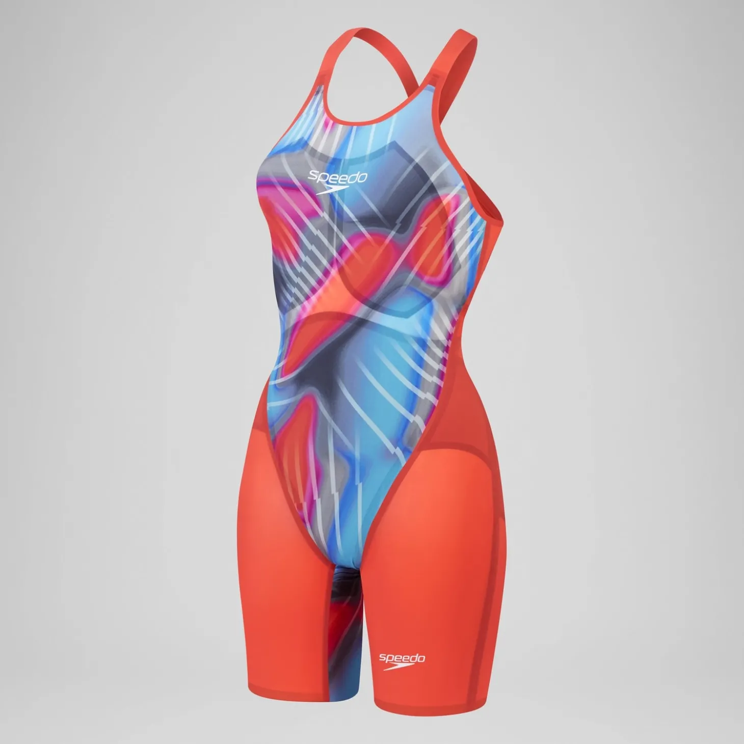 Best Combinaison partielle à dos fermé - Fastskin LZR Pure Valor 2.0 pour Femmes Bleu/Rouge Femme Compétition