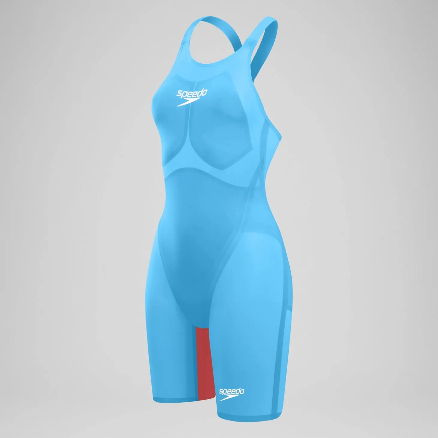 Fashion Combinaison partielle à dos fermé - Fastskin LZR Pure Valor 2.0 pour Femmes Bleu/Rouge Femme Compétition