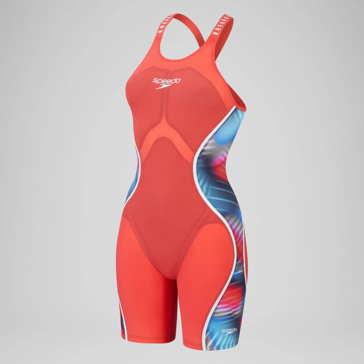 Hot Combinaison partielle à dos ouvert - Fastskin LZR Pure Intent 2.0 pour Femmes Bleu/Rouge Femme Compétition