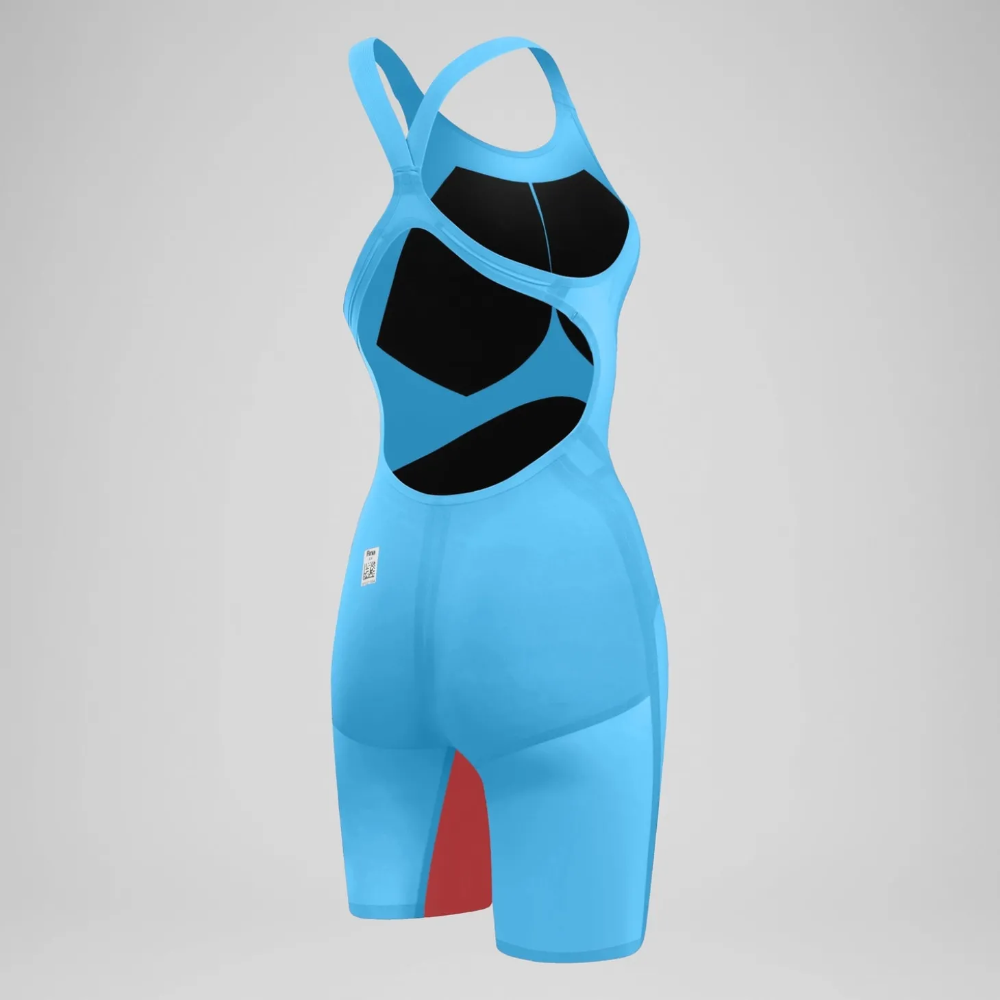 Clearance Combinaison partielle à dos ouvert - Fastskin LZR Pure Valor 2.0 pour Femmes Bleu/Rouge Femme Compétition