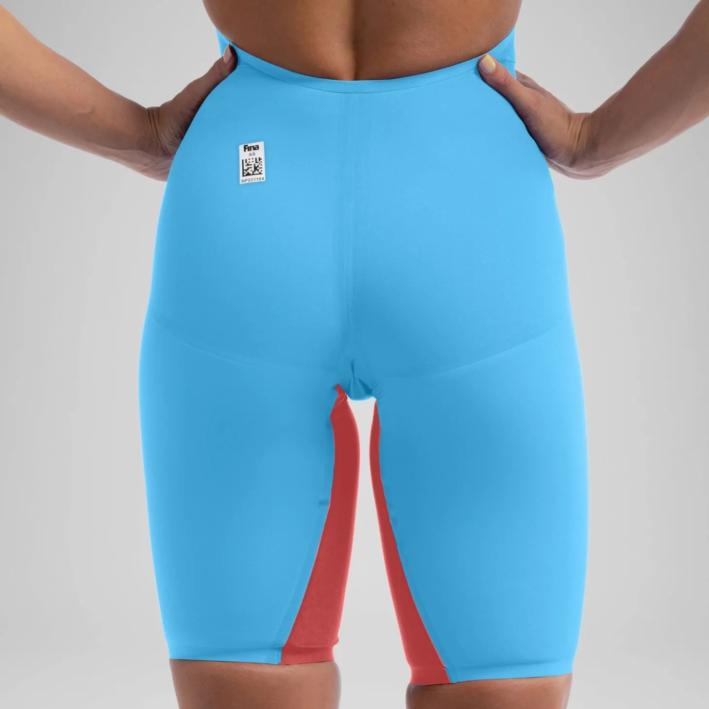 Clearance Combinaison partielle à dos ouvert - Fastskin LZR Pure Valor 2.0 pour Femmes Bleu/Rouge Femme Compétition