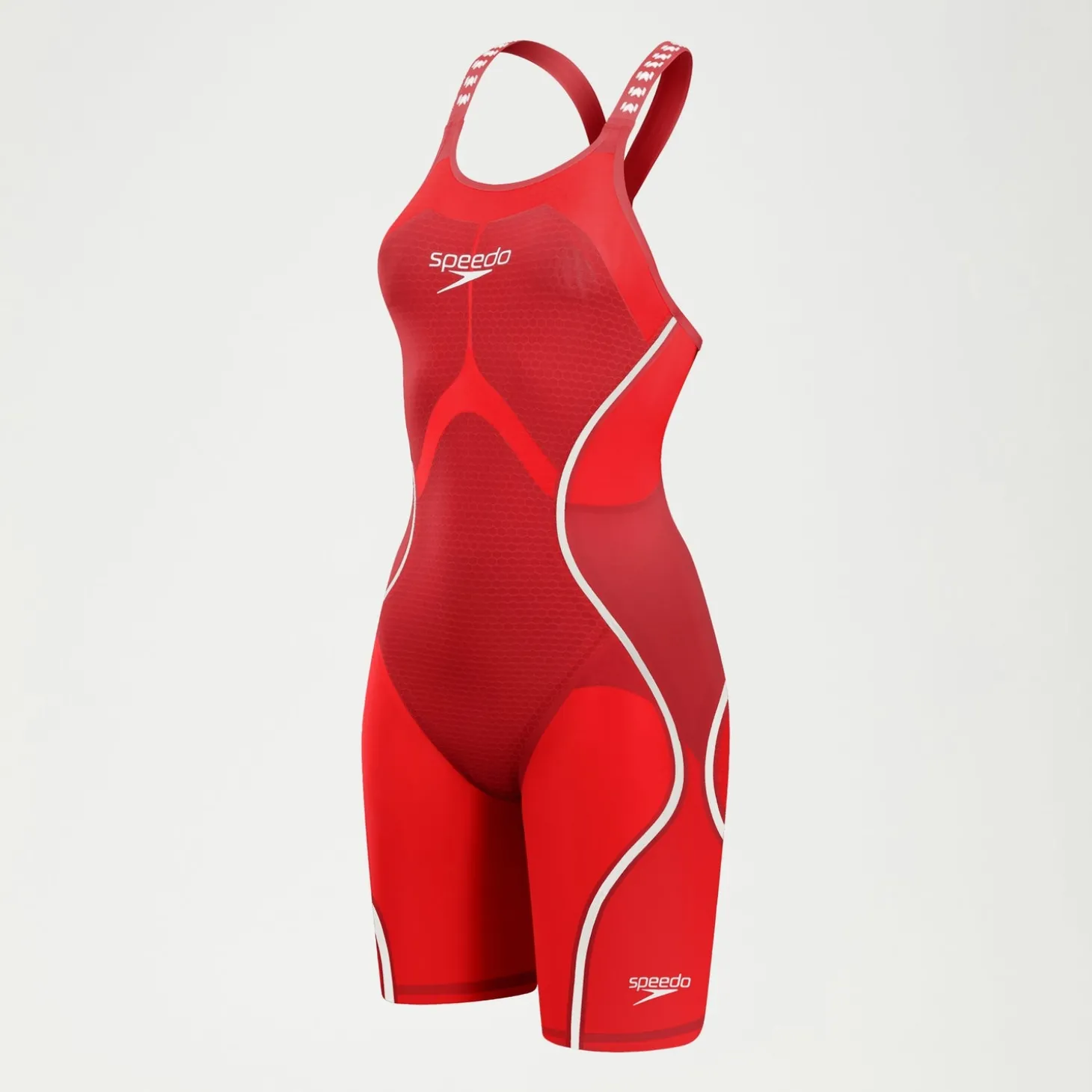 Online Combinaison partielle dos fermé Femme Fastskin LZR Pure Intent 2.0 Rouge/Blanc Femme Compétition