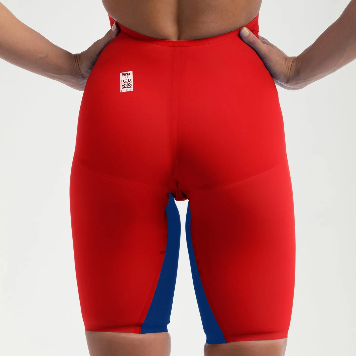 Flash Sale Combinaison partielle dos ouvert Femme Fastskin LZR Pure Valor 2.0 Rouge/Bleu Femme Compétition