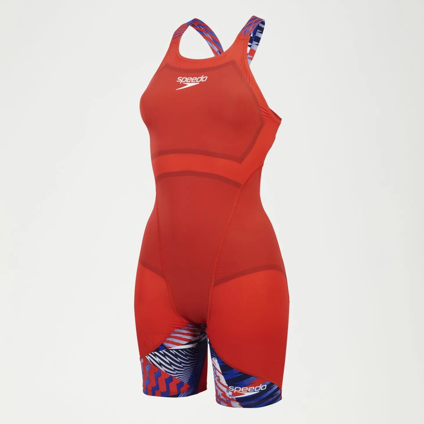 Sale Combinaison partielle Femme Fastskin LZR Ignite Rouge/Bleu/Blanc Femme Compétition