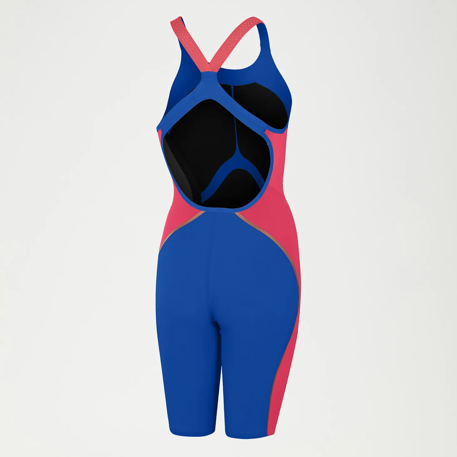 Outlet Combinaison partielle Femme LZR Pure Intent dos ouvert bleu/rouge Femme Compétition