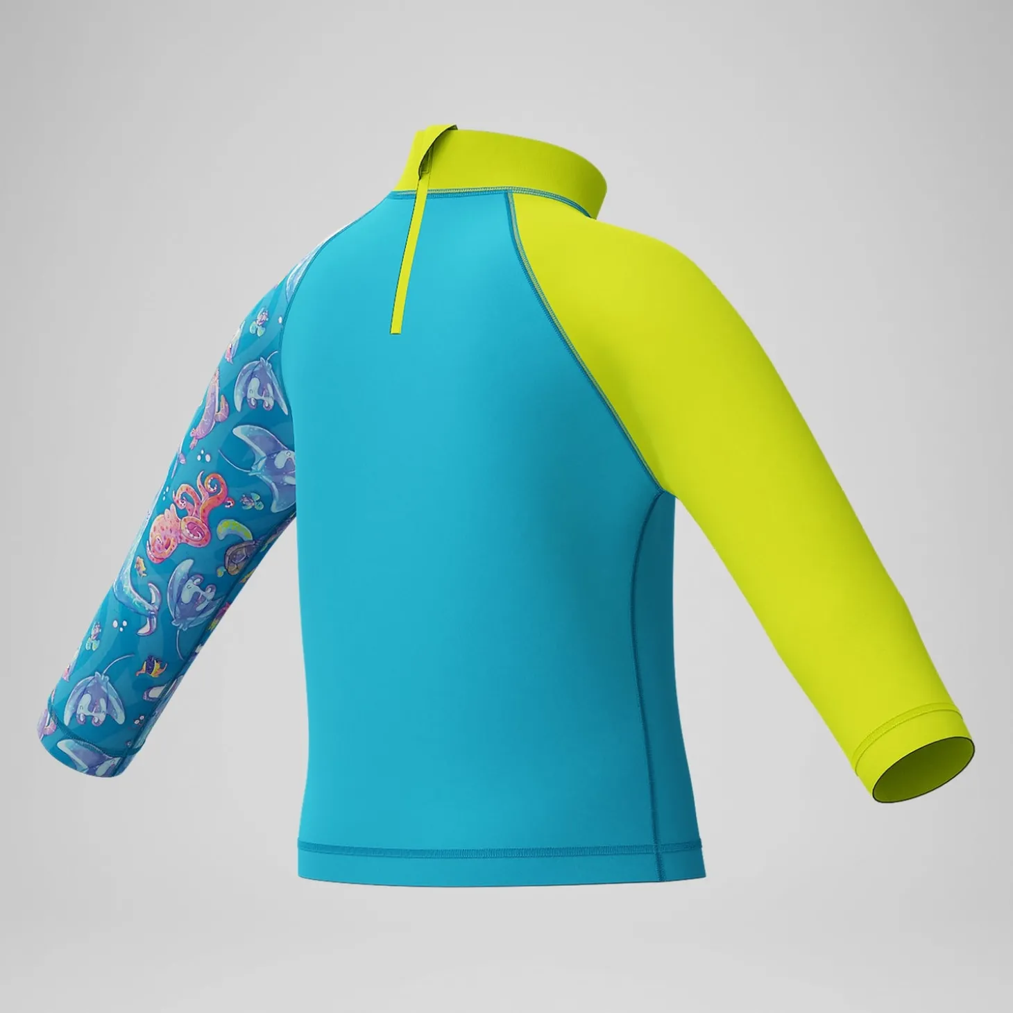 Cheap Ensemble Garçon Learn to Swim Rash à manches courtes imprimé bleu/jaune Enfant Maillots De Bain | Maillot De Bain Garçons