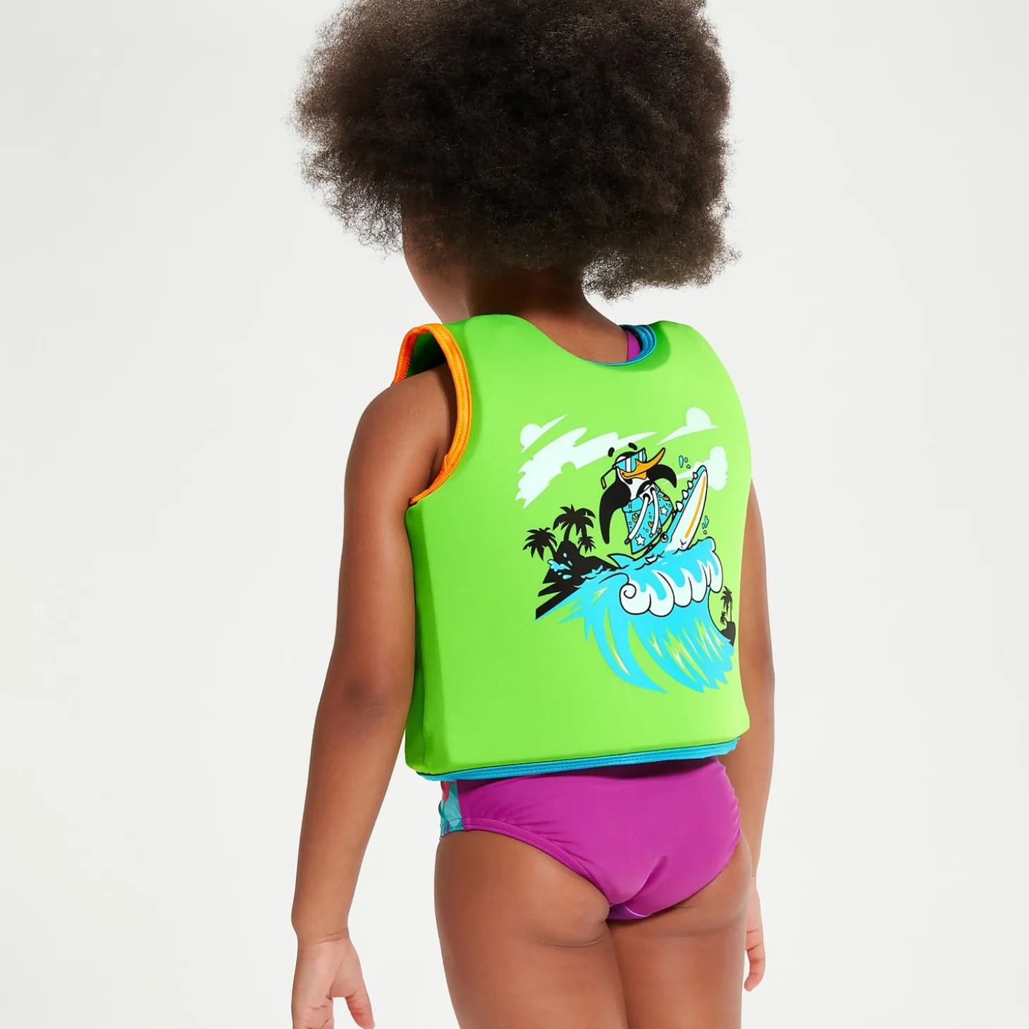 Best Sale Gilet de flottaison Bébé Learn to Swim Chima le pingouin africain vert Enfant Accessoires D'apprentissage | Jouets D'éveil