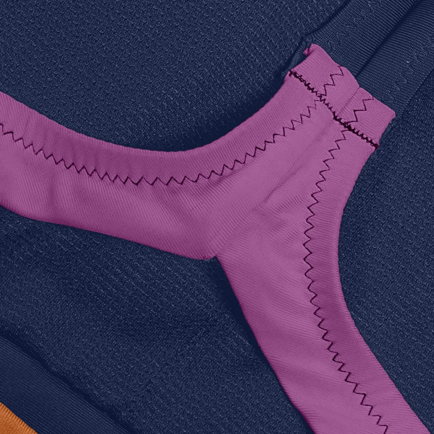 Cheap Haut color-block pour Femmes Bleu céruléen Femme Maillots 2 Pièces