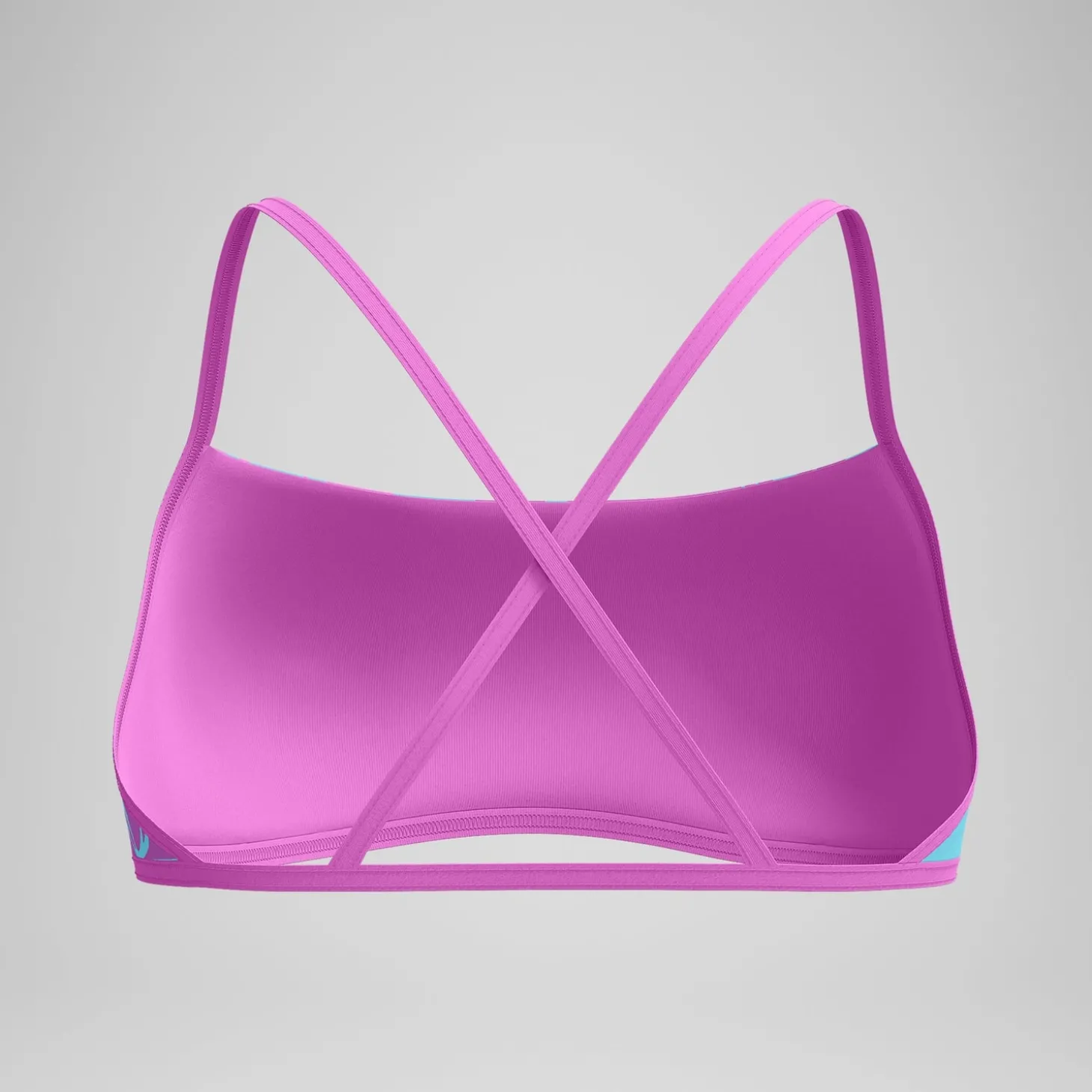 Outlet Haut de bikini Femme Club Training Cross Back imprimé rose/vert Femme Maillots 2 Pièces