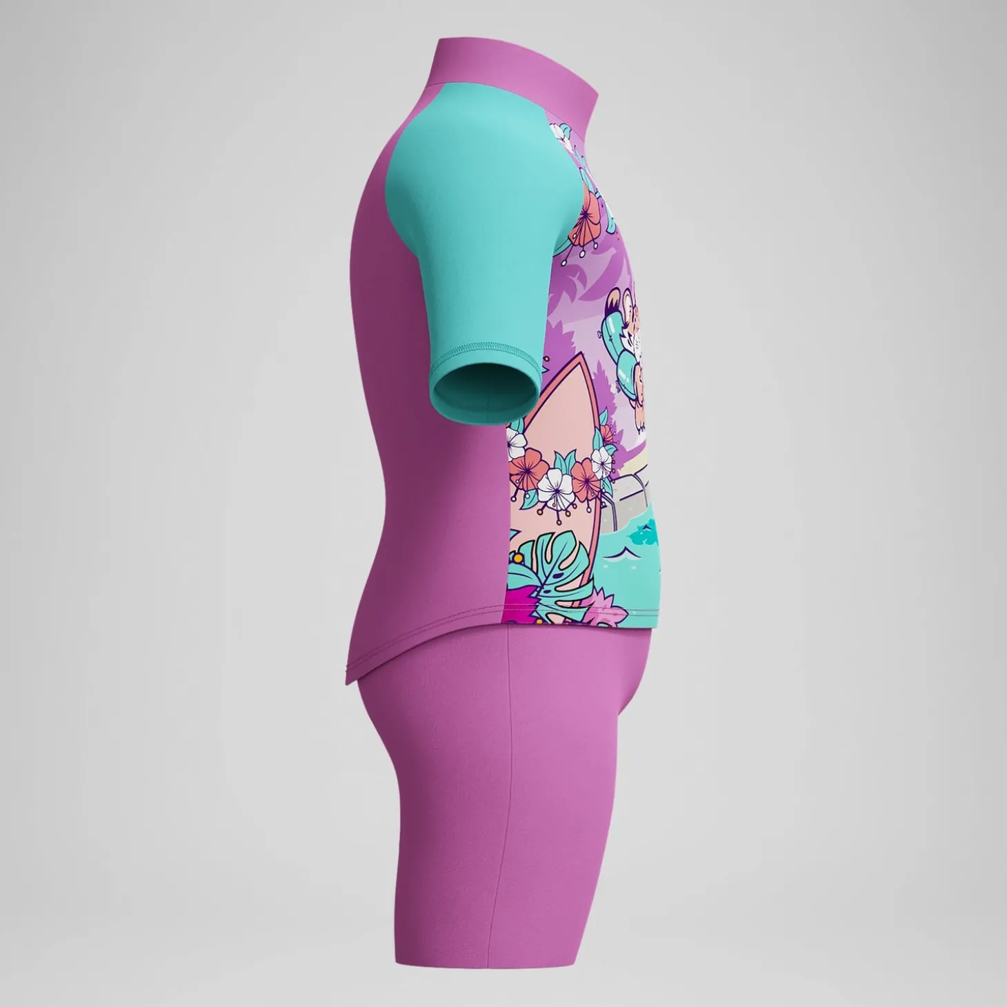 Flash Sale Haut et short de protection solaire Bébé Learn to Swim rose Enfant Maillots De Bain