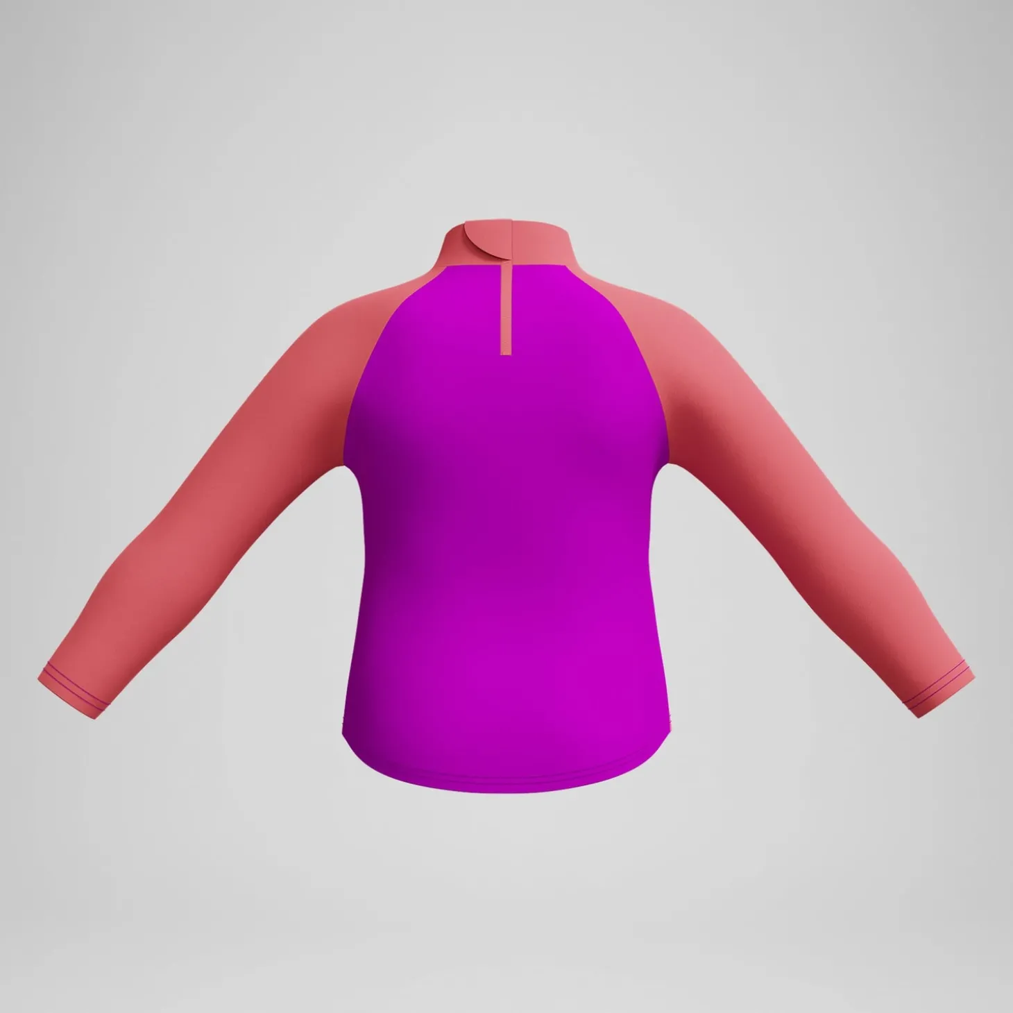 Best Sale Haut Fille Rash Digital à manches longues corail/rose Enfant Maillots De Bain