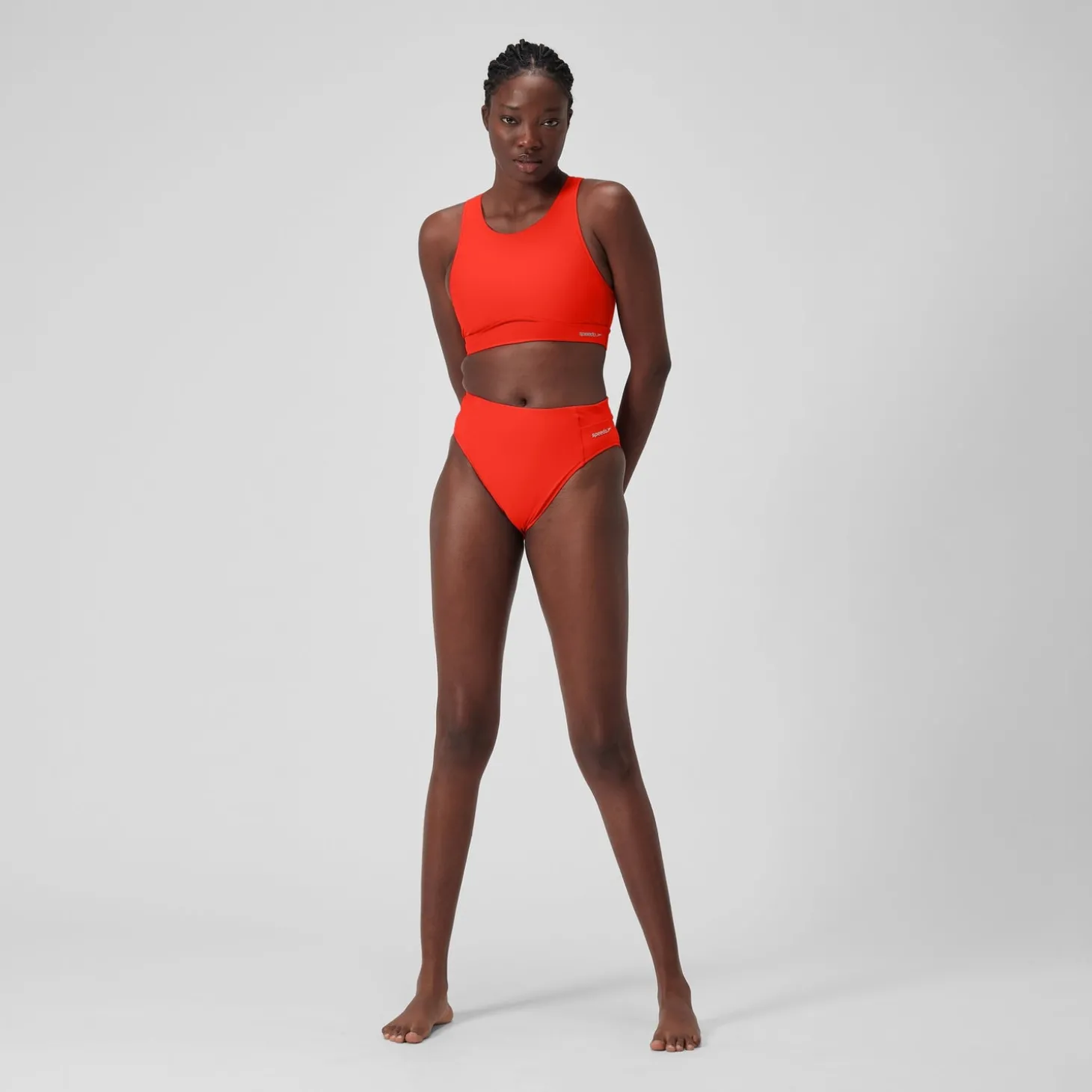 Online Haut uni à col montant avec maille filet pour Femmes Dragon Fire Femme Maillots 1 Pièce | Maillots 2 Pièces