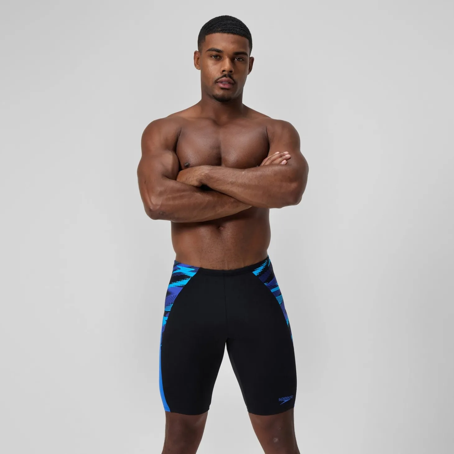 Hot Jammer de compression court homme END+ MAX noir/bleu Homme Shorts Longs