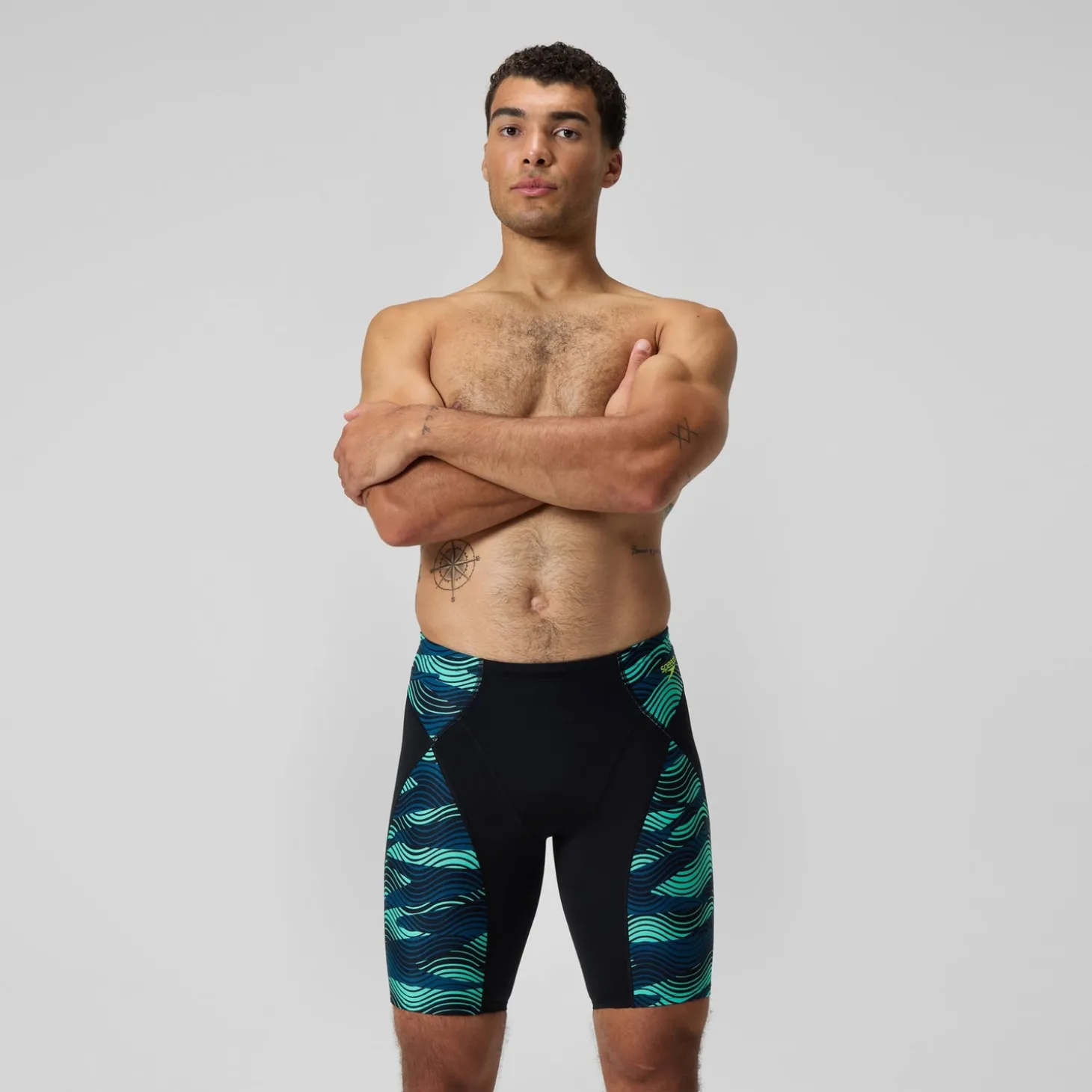 Shop Jammer de compression homme END+ MAX bleu Homme Shorts Longs