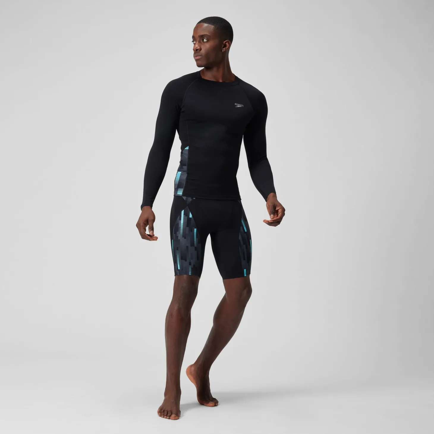 Online Jammer de compression Hommes END+ MAX pour Hommes Noir/Gris USA/Bleu marine Homme Shorts Longs