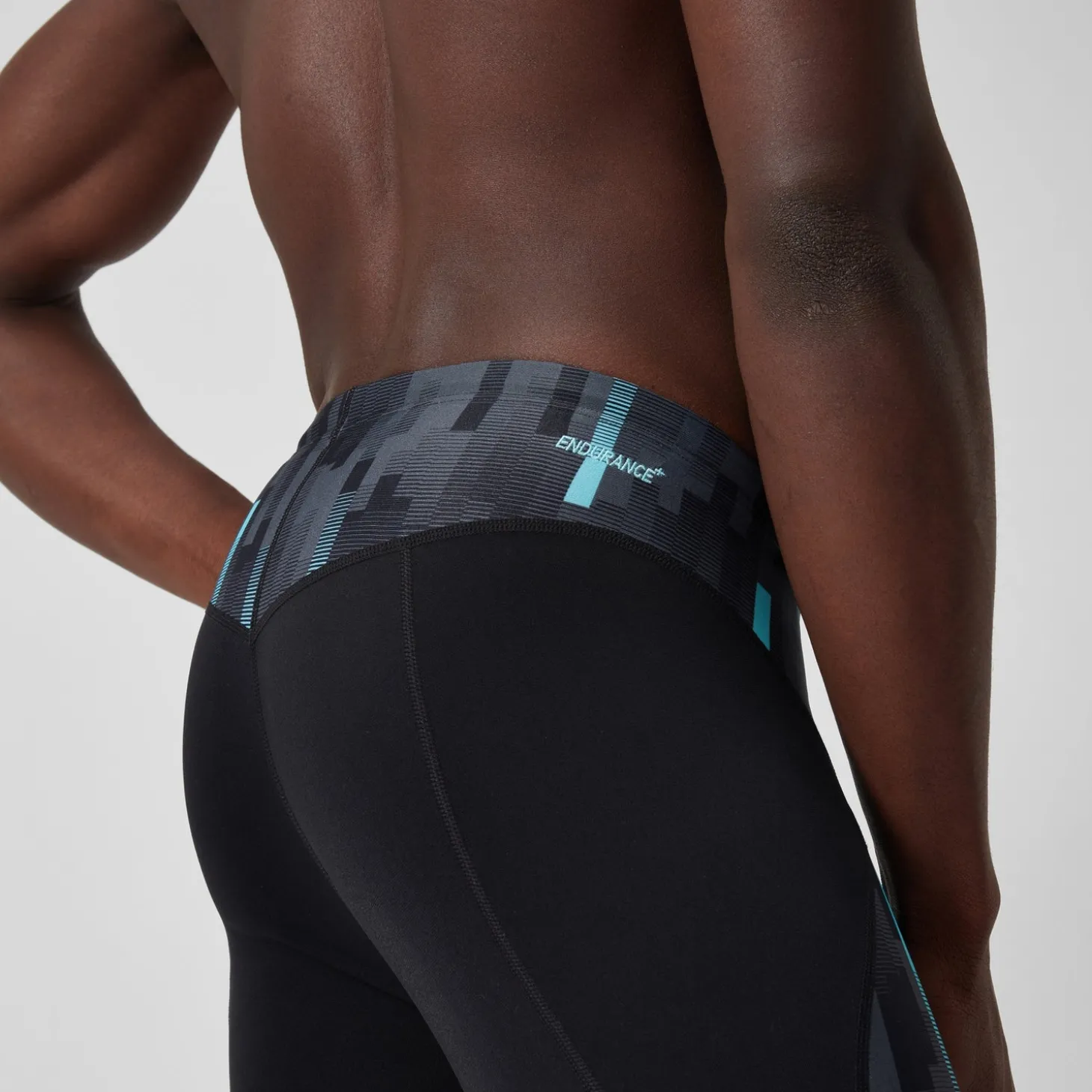 Online Jammer de compression Hommes END+ MAX pour Hommes Noir/Gris USA/Bleu marine Homme Shorts Longs