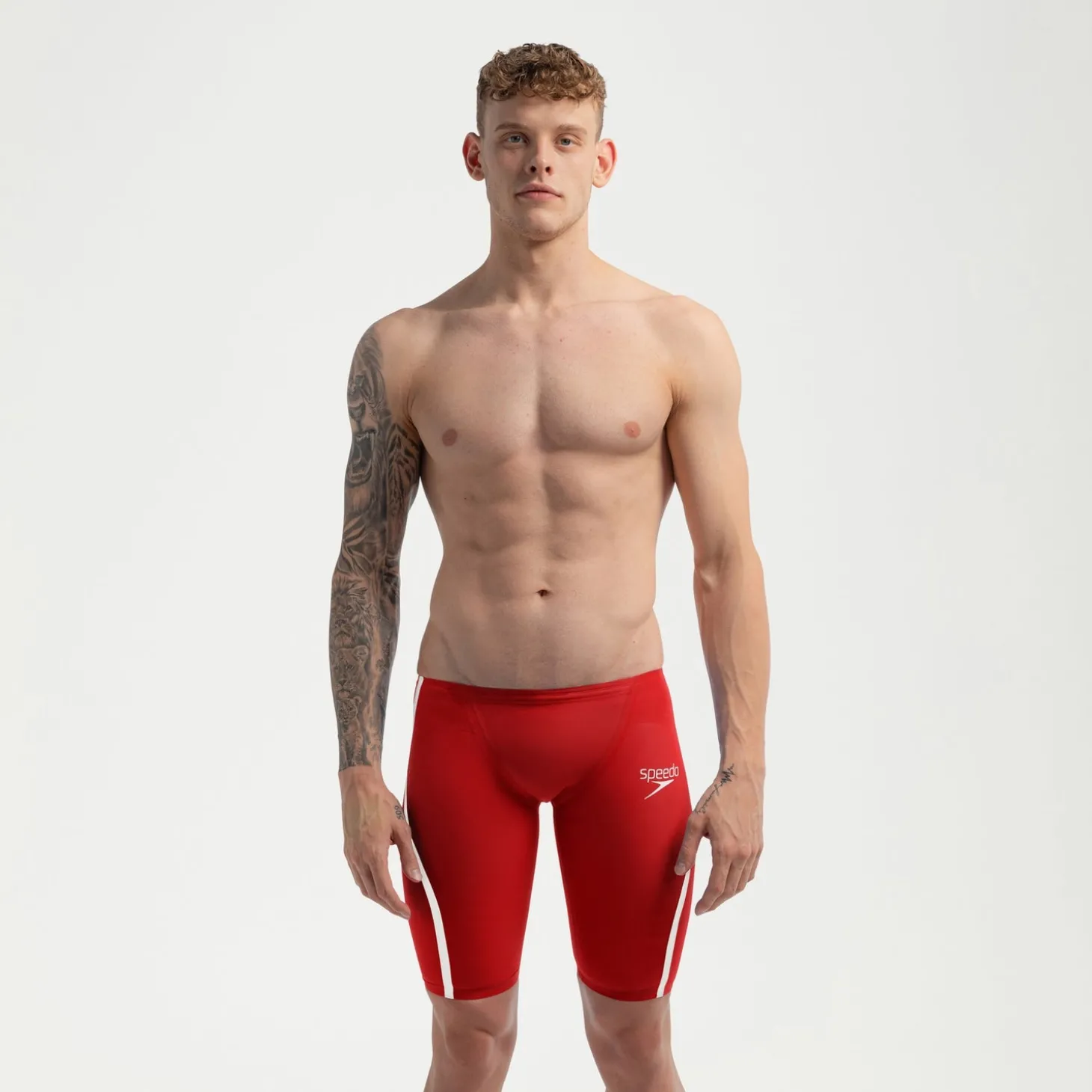 Best Jammer Homme Fastskin LZR Pure Intent 2.0 Rouge/Blanc Homme Combinaisons Thriatlon & Eau Libre | Compétition