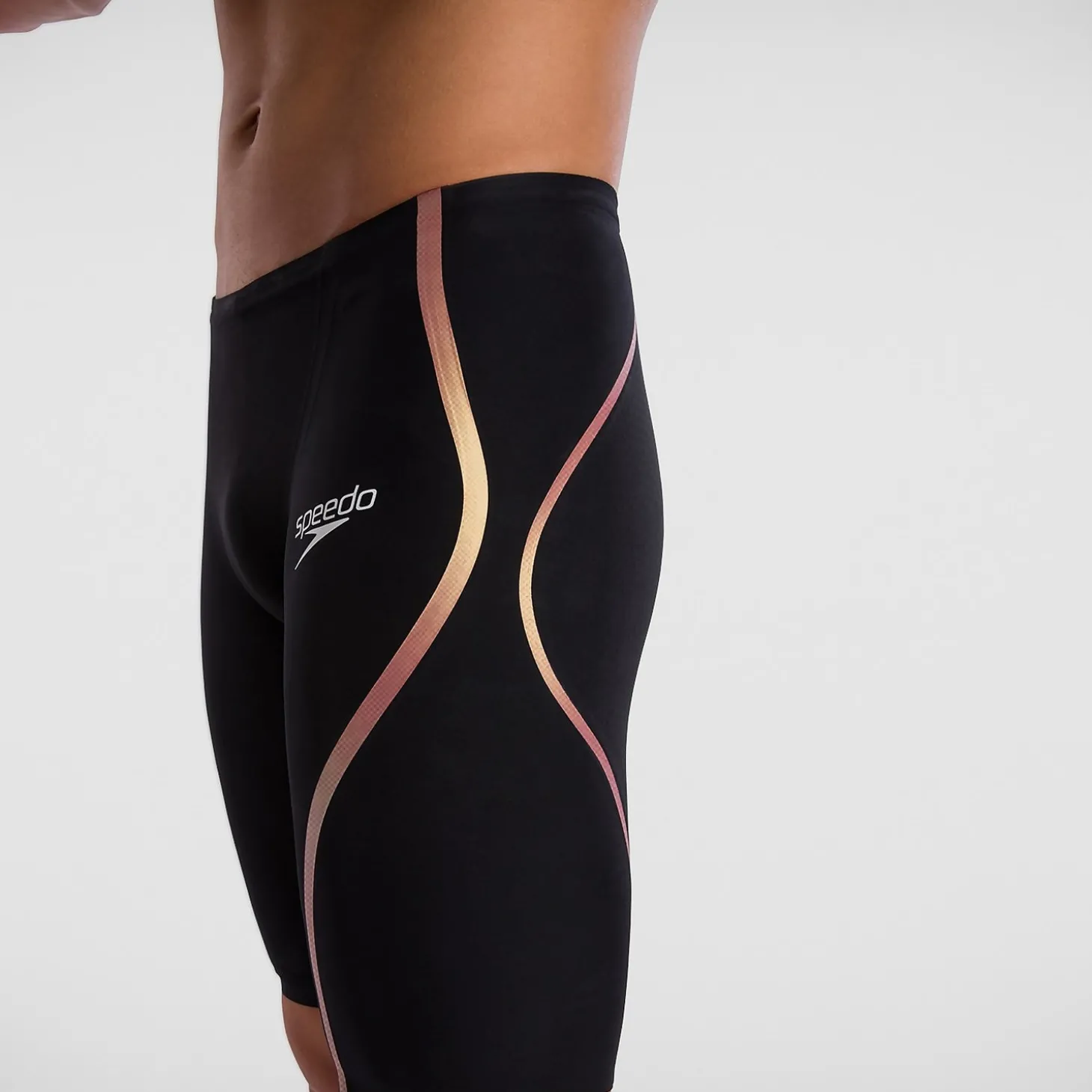 Shop Jammer Homme Fastskin LZR Pure intent taille haute noir/doré Homme Combinaisons Thriatlon & Eau Libre | Compétition