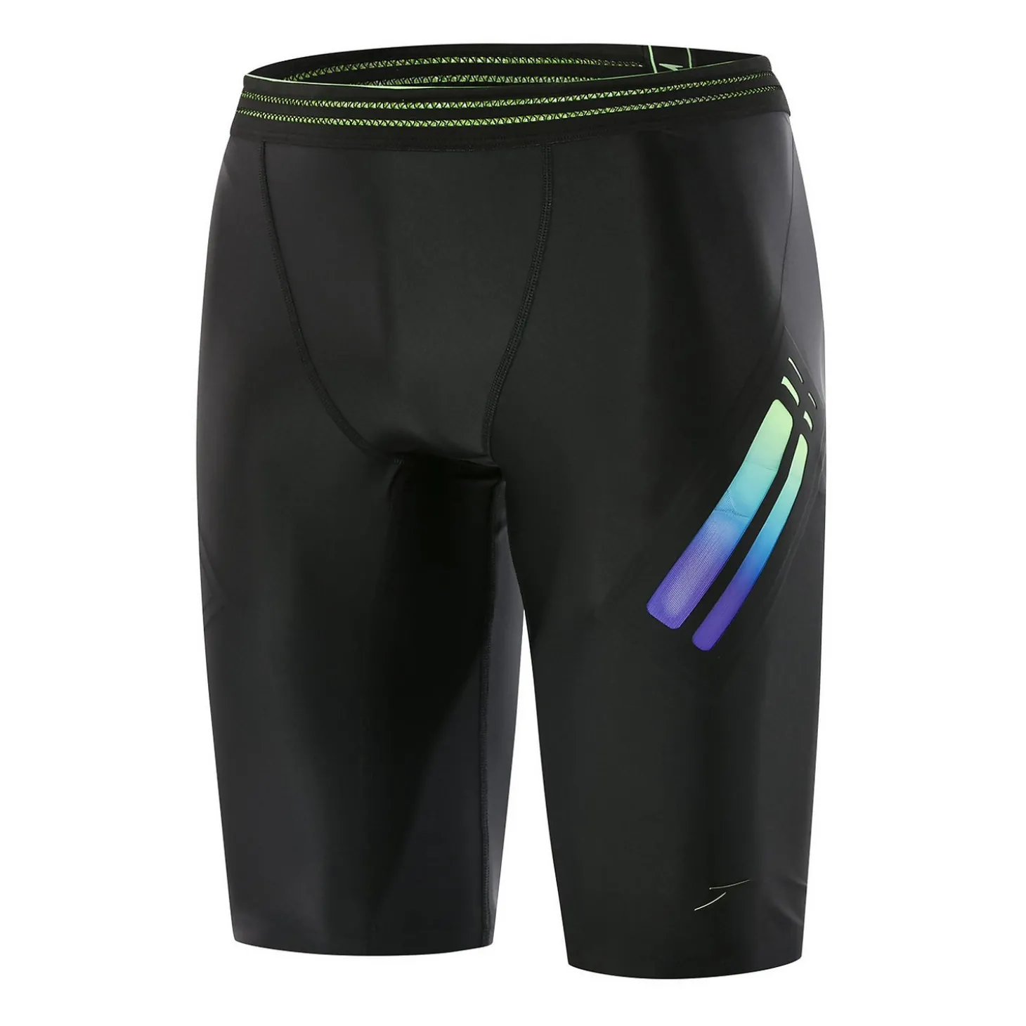 Shop Jammer Homme Hydrosense Bonded noir et vert Homme Shorts Longs