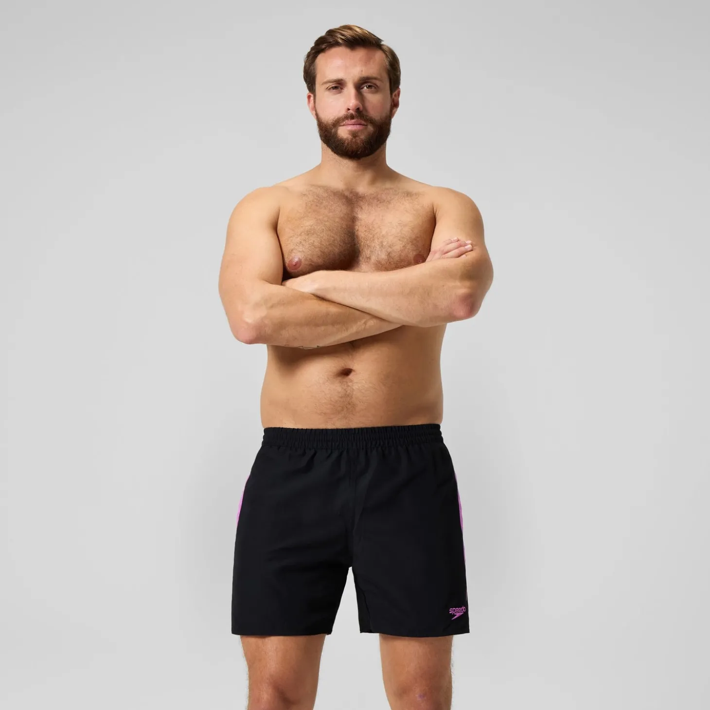 Cheap Jammer homme Medley Logo noir/rose Homme Shorts De Bain