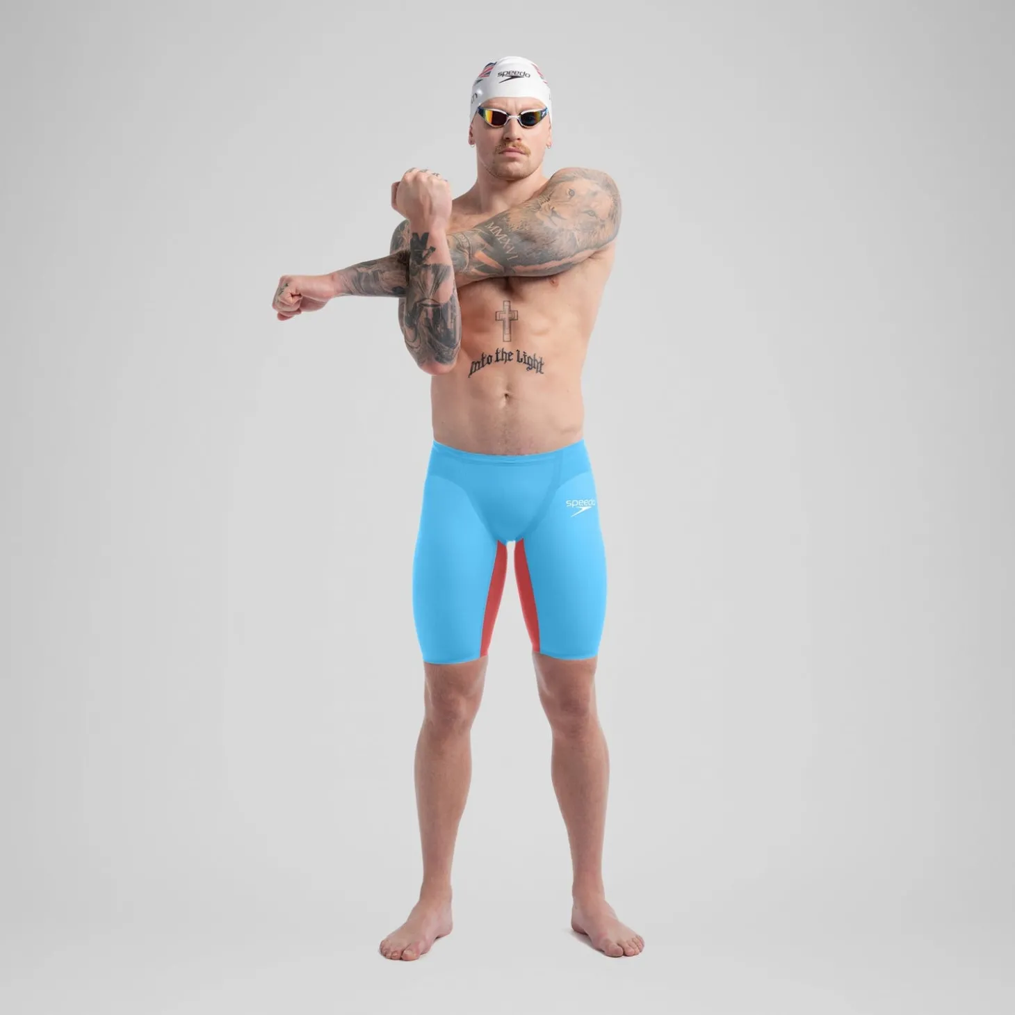 Best Jammer taille haute - Fastskin LZR Pure Valor 2.0 pour Hommes Bleu/Rouge Homme Combinaisons Thriatlon & Eau Libre | Compétition